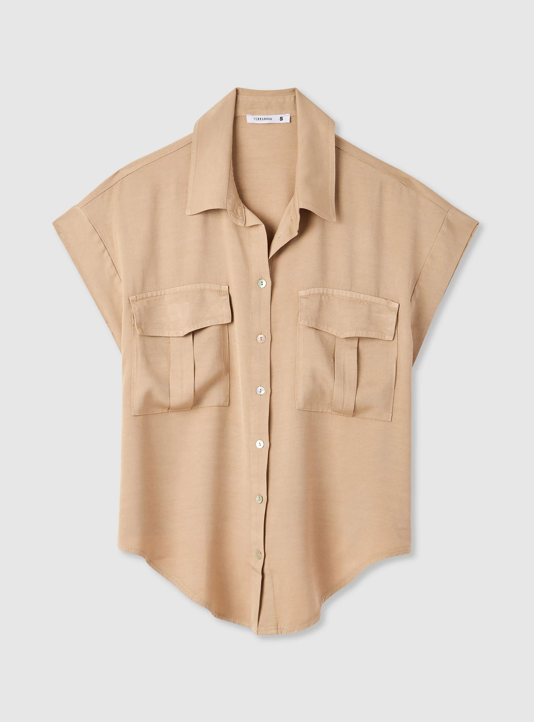 Camicia a maniche corte con tasche