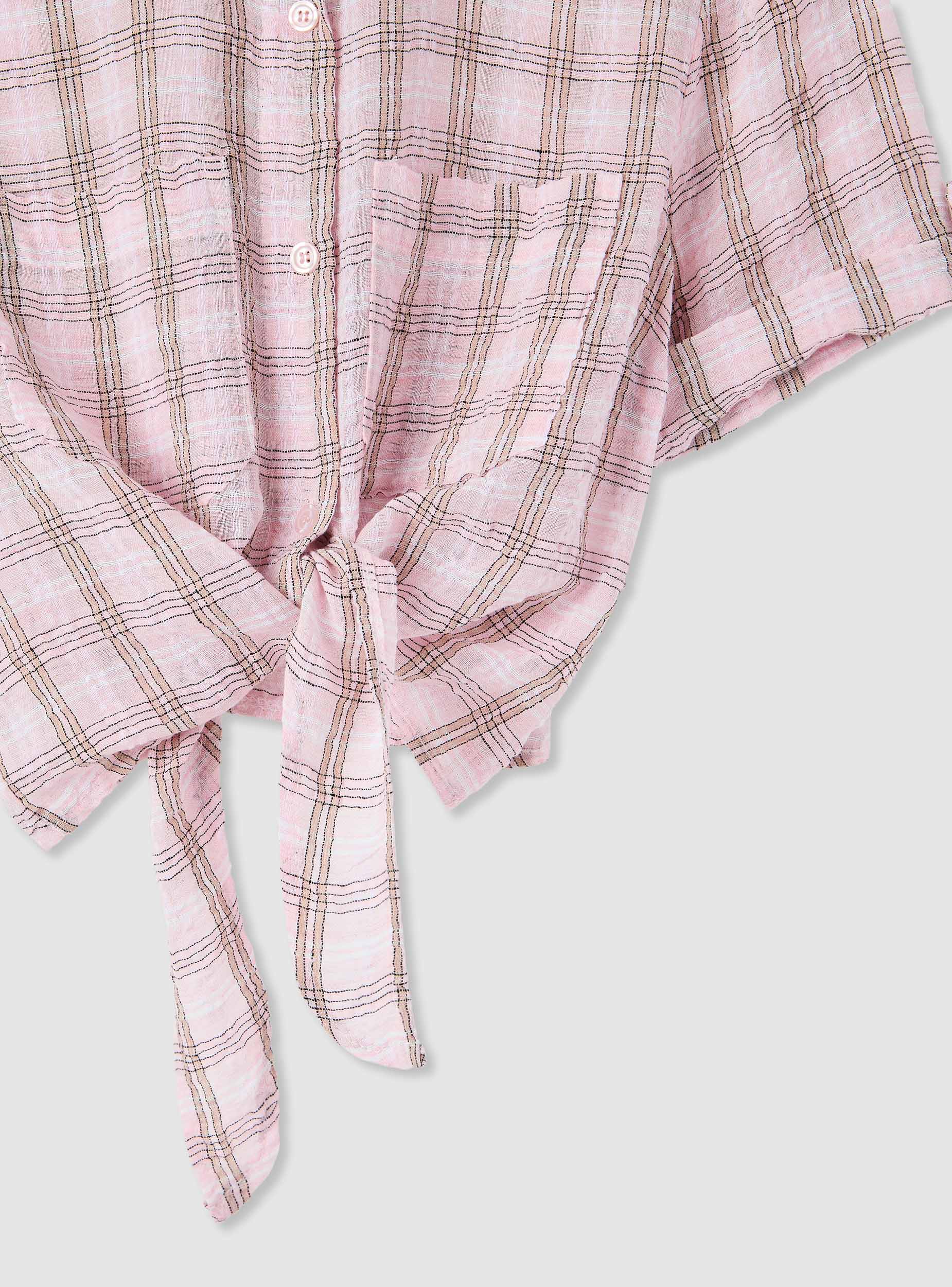 Camicia a quadri con nodo - Image 7