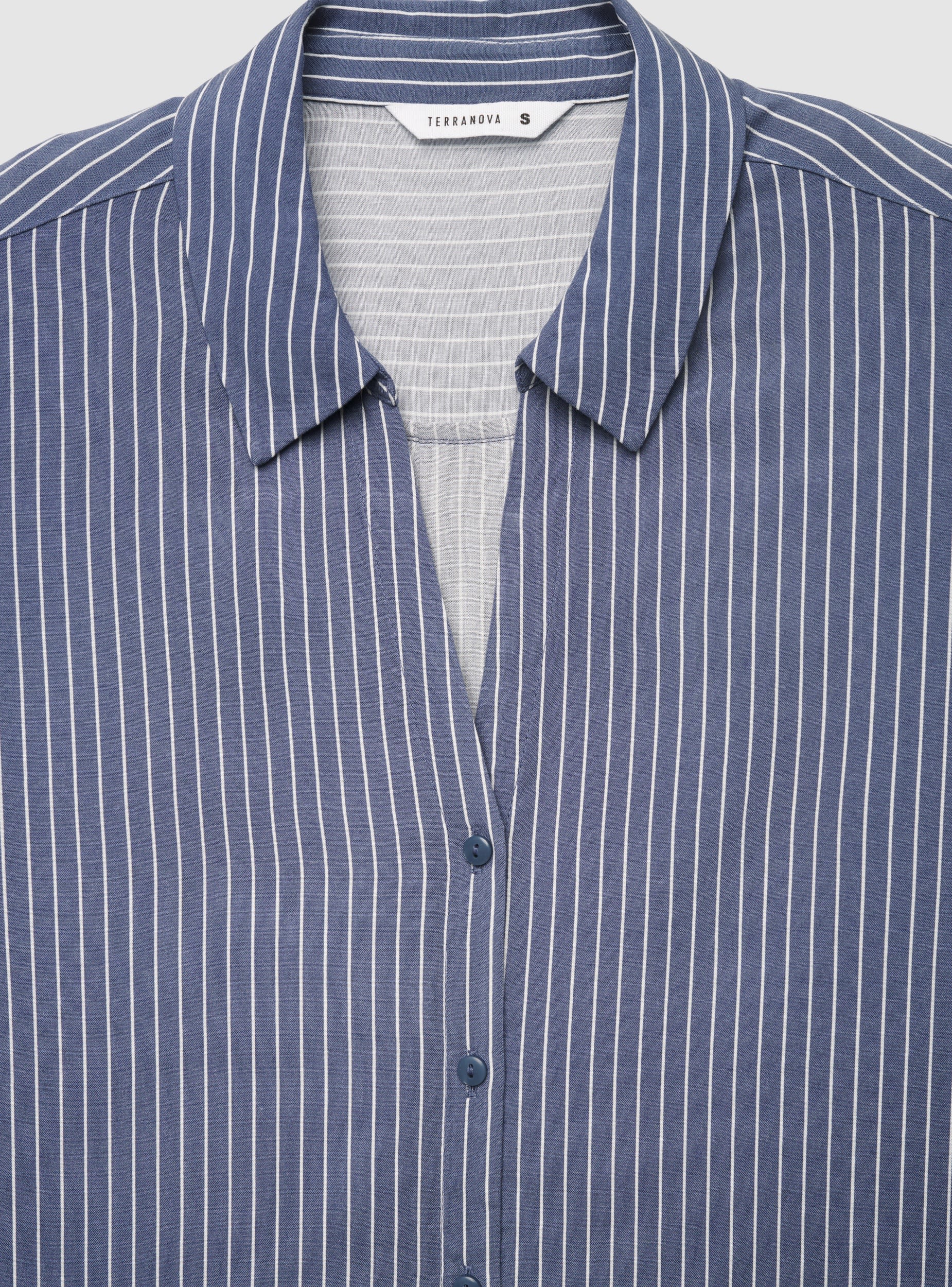 Camicia a righe colletto ampio - Image 5