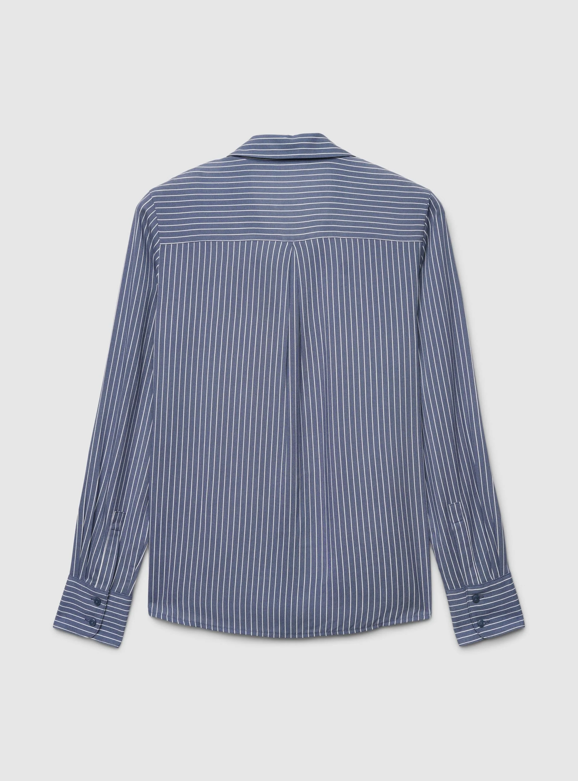 Camicia a righe colletto ampio - Image 7