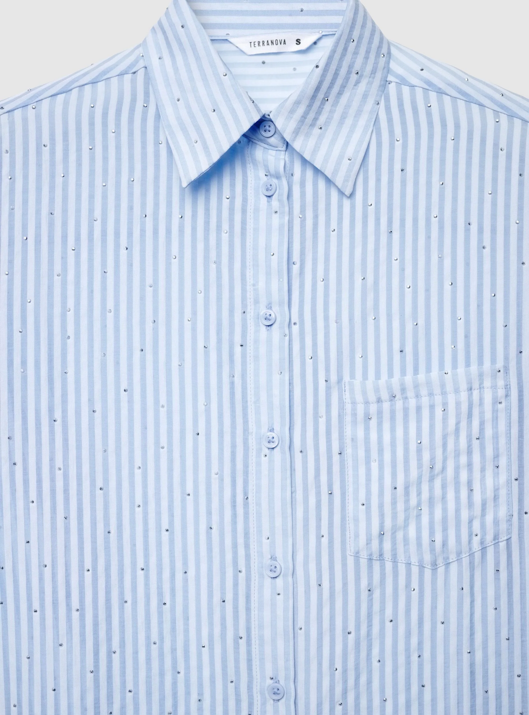 Camicia a righe con effetto luccicante - Image 4