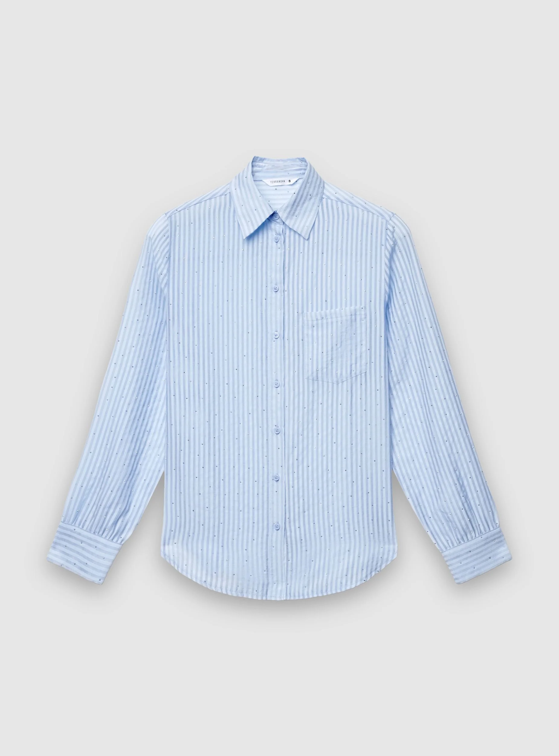 Camicia a righe con effetto luccicante - Image 5