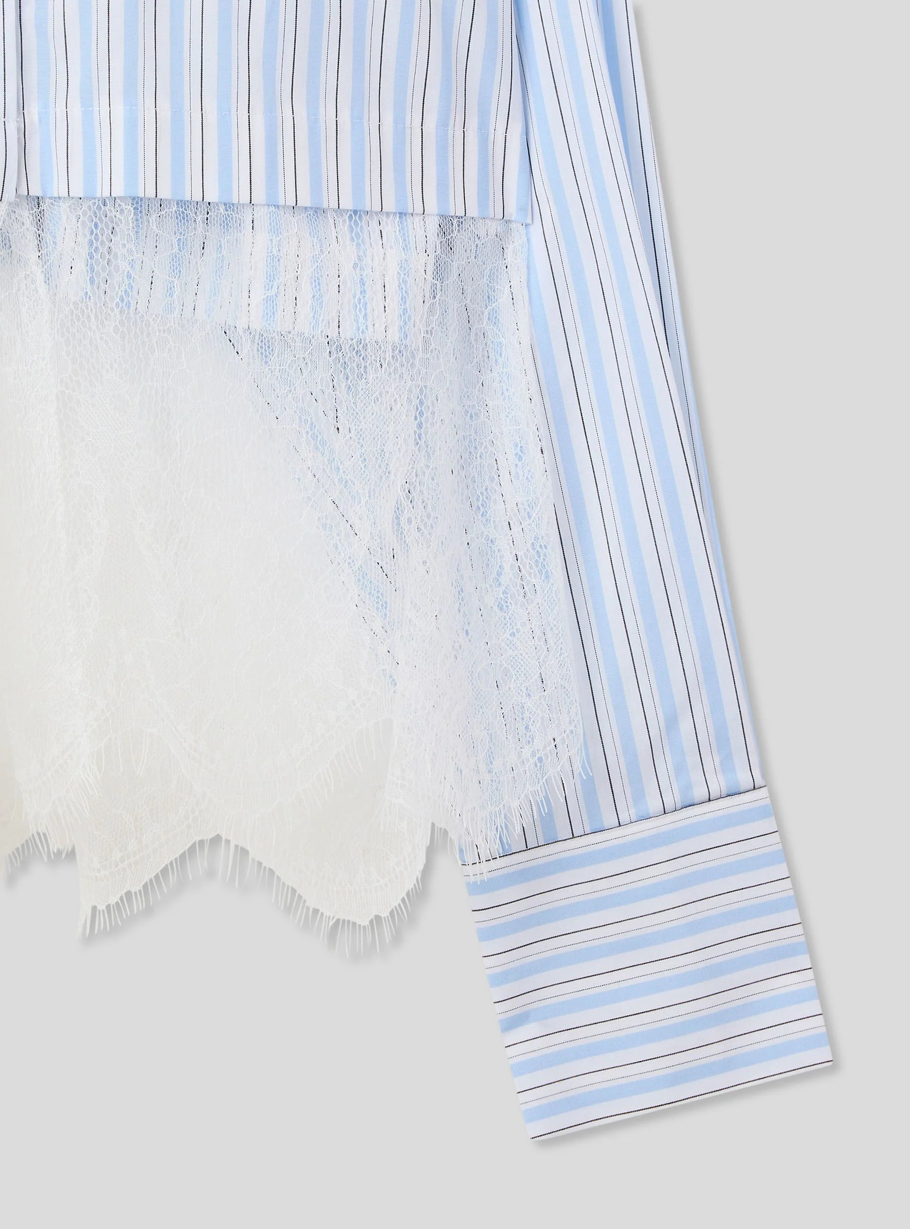 Camicia a righe con pizzo - Image 5