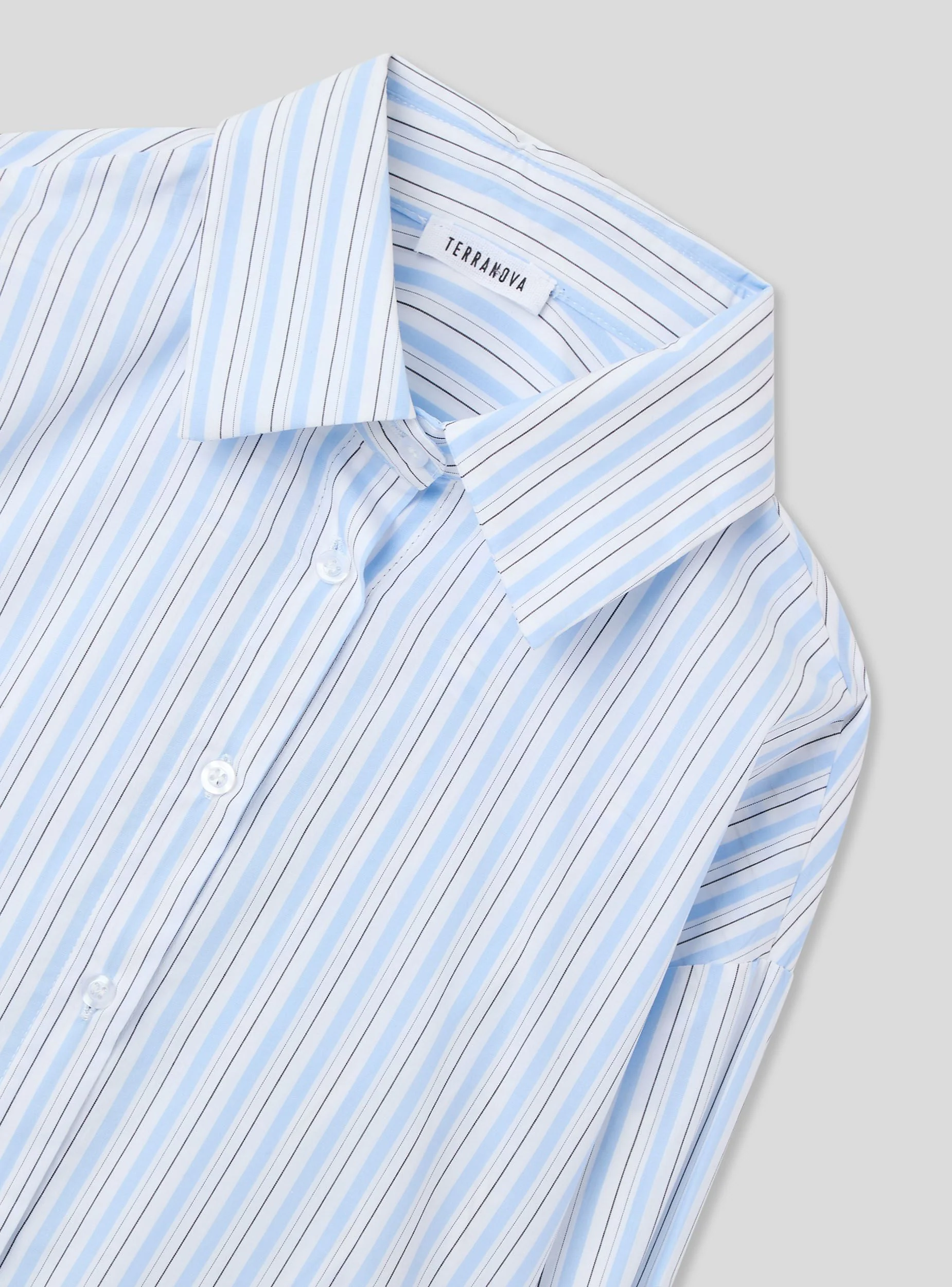 Camicia a righe con pizzo - Image 7