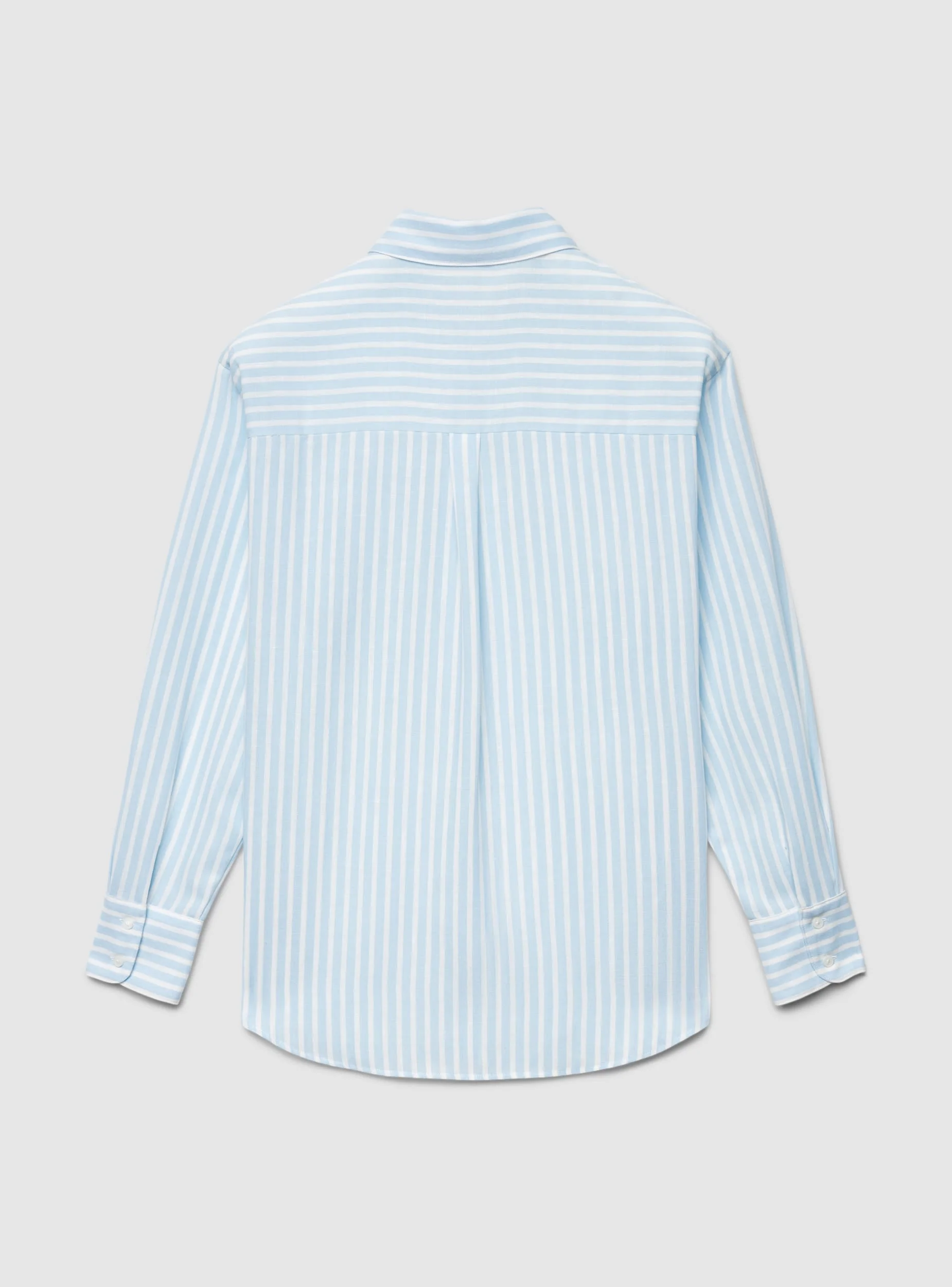 Camicia a righe con taschino - Image 5