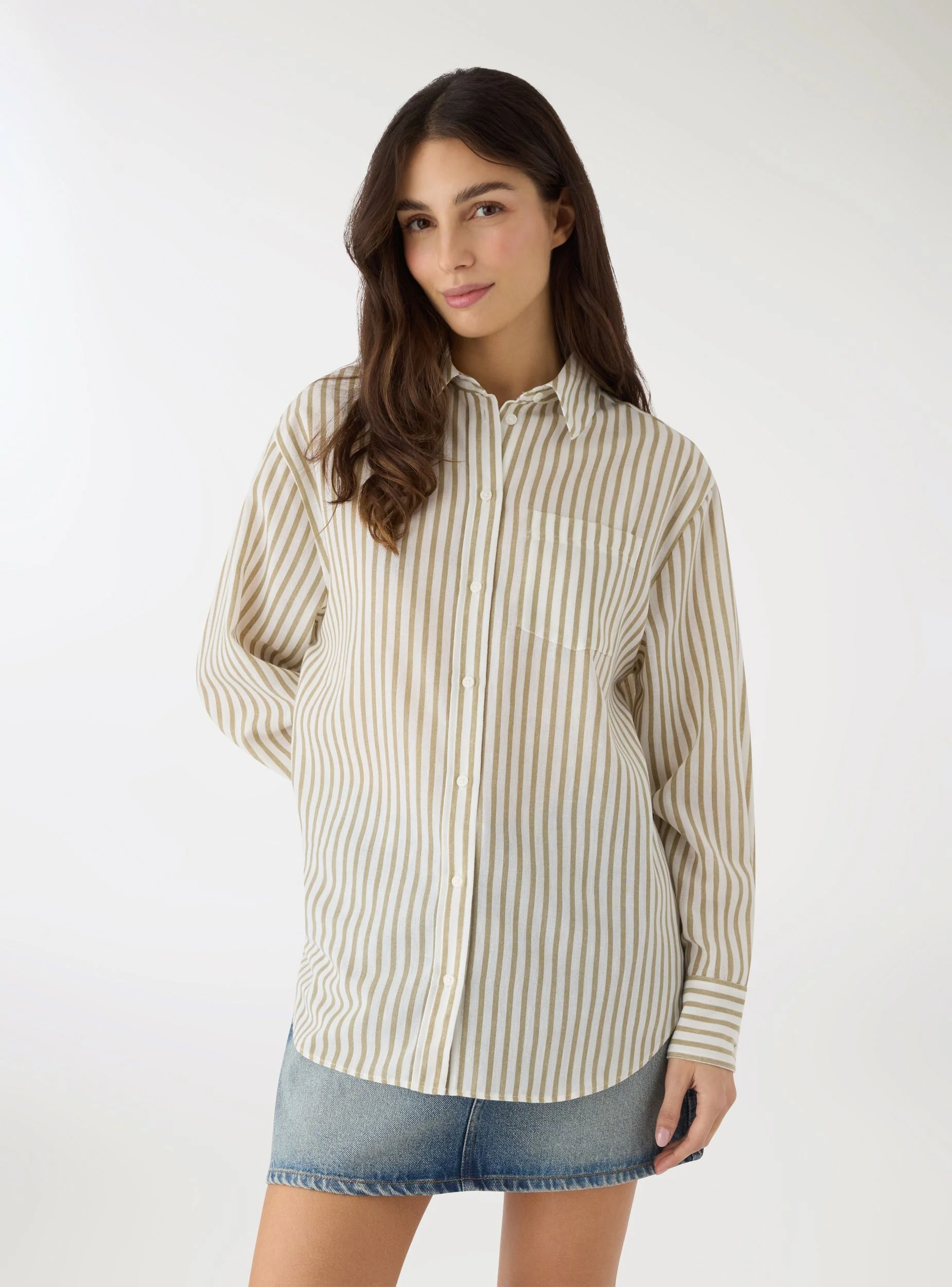 Camicia a righe con taschino