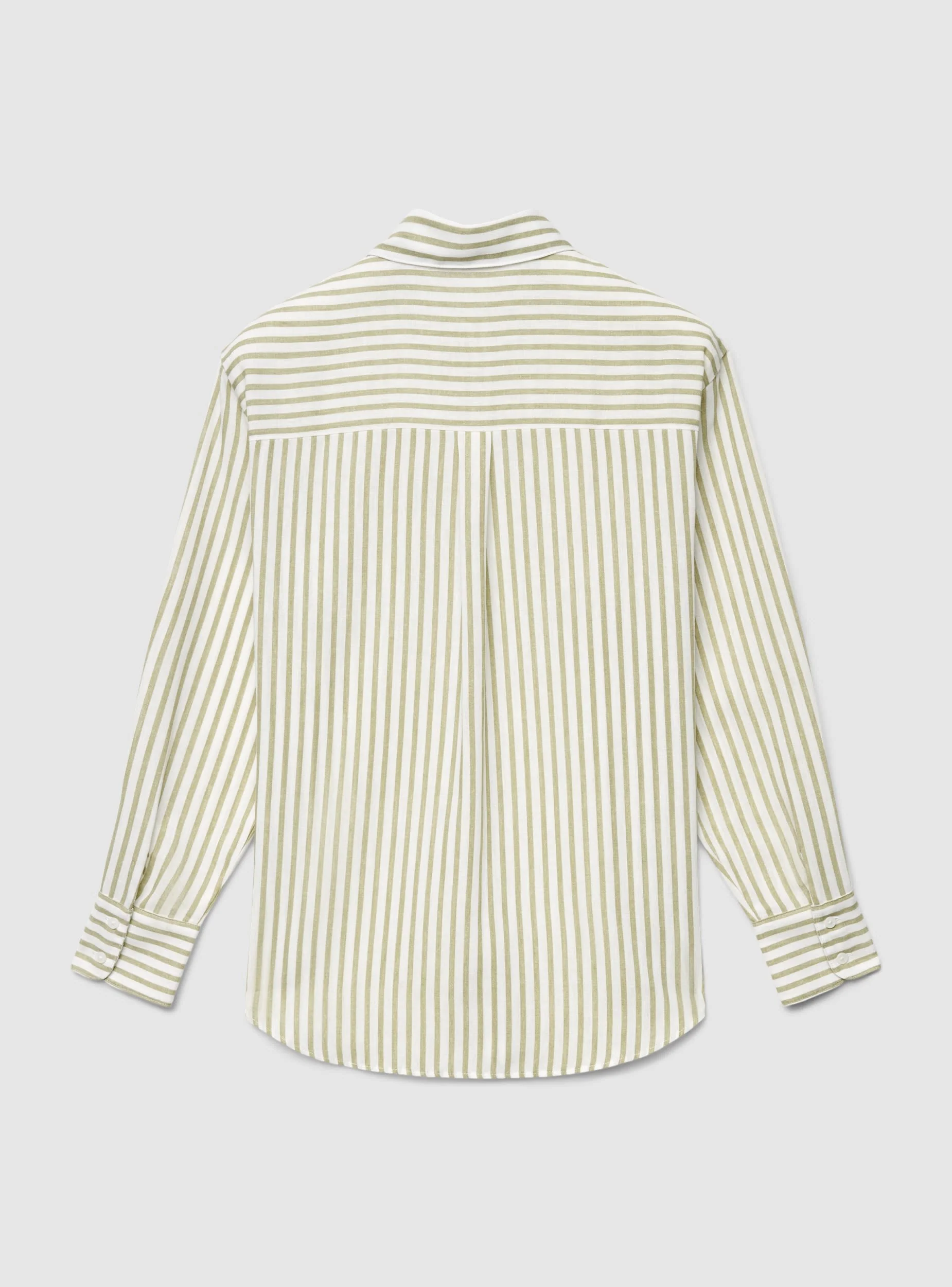 Camicia a righe con taschino - Image 5