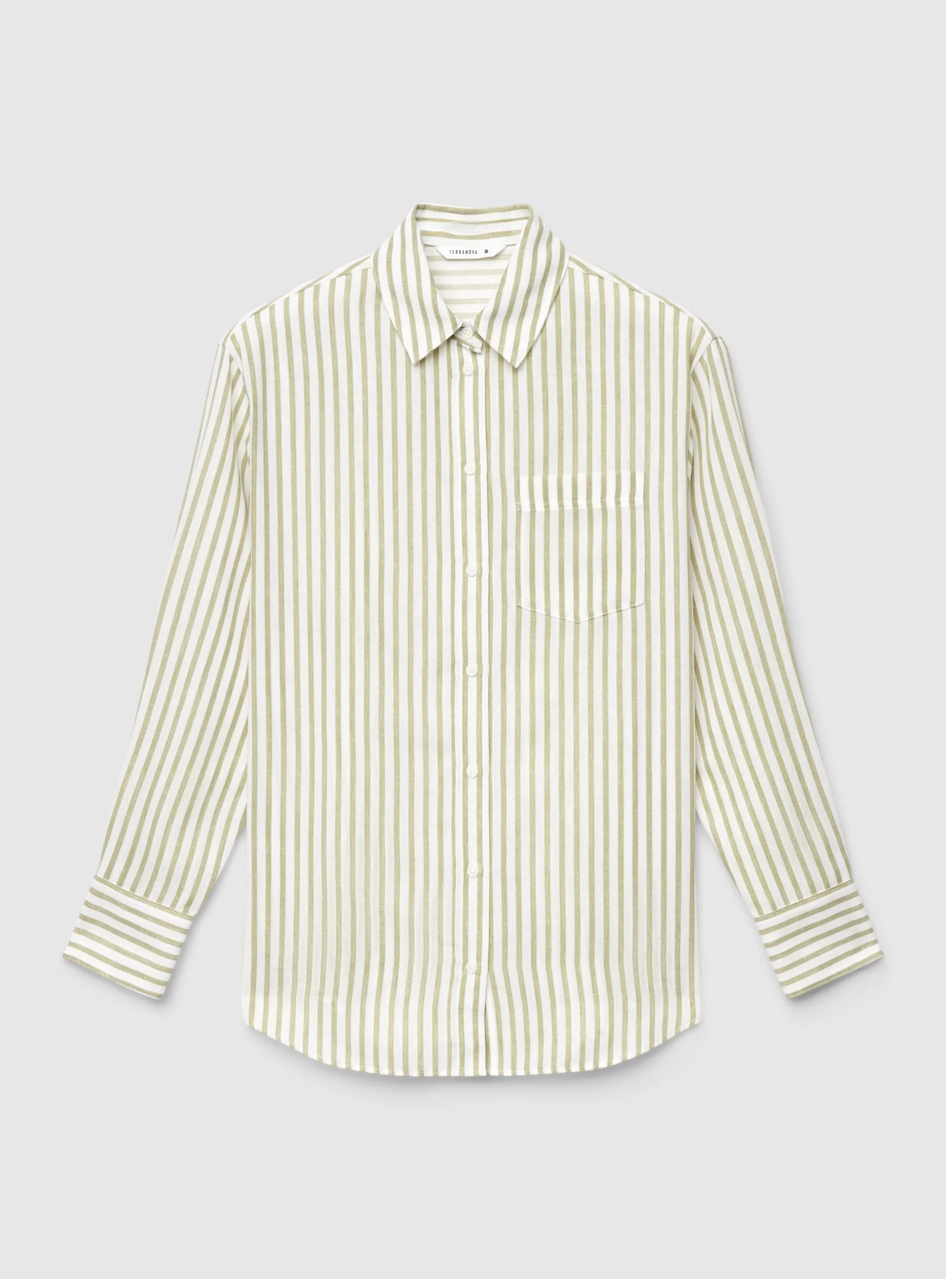 Camicia a righe con taschino - Image 6