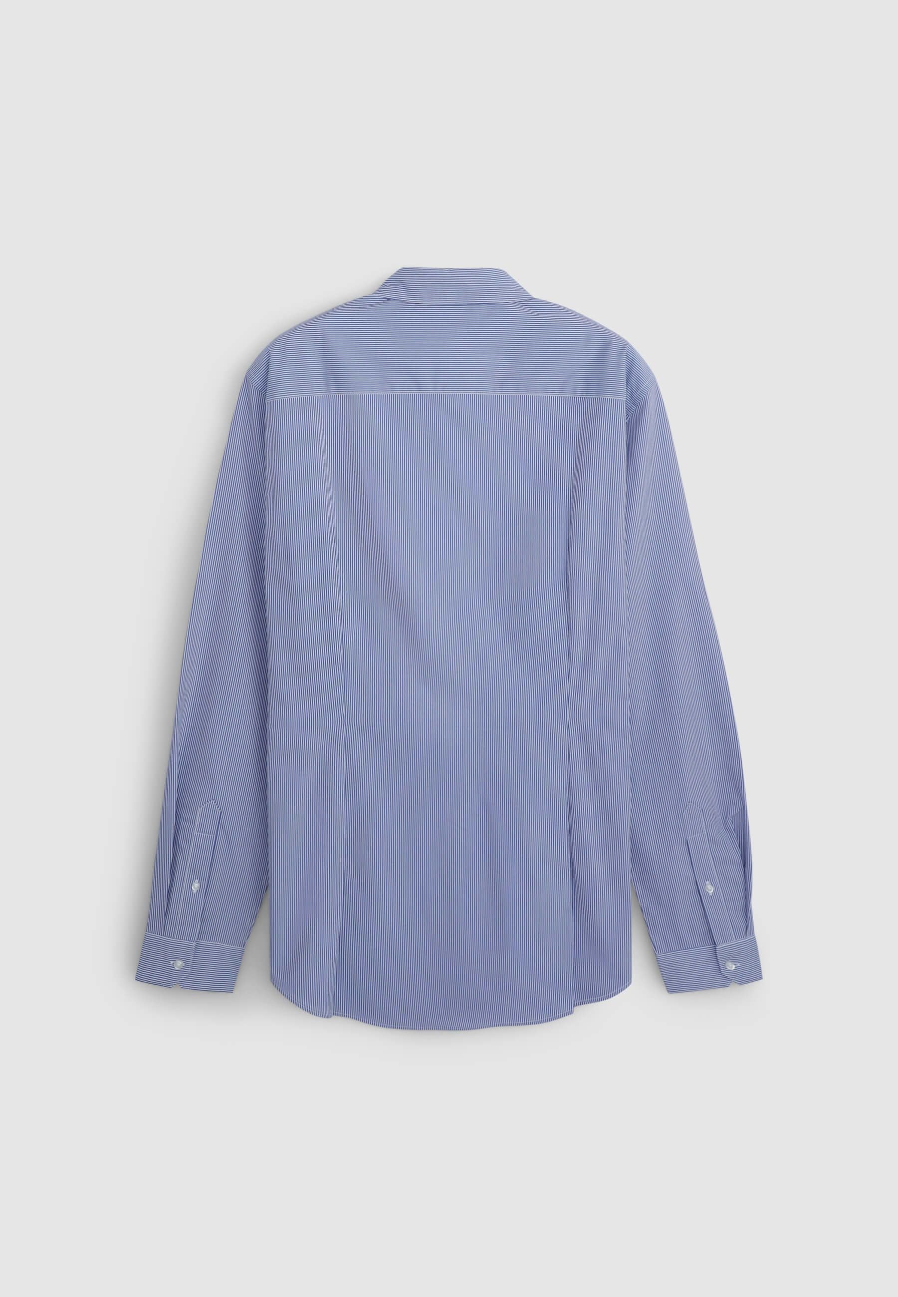 Camicia a righe in popeline stretch - Image 5