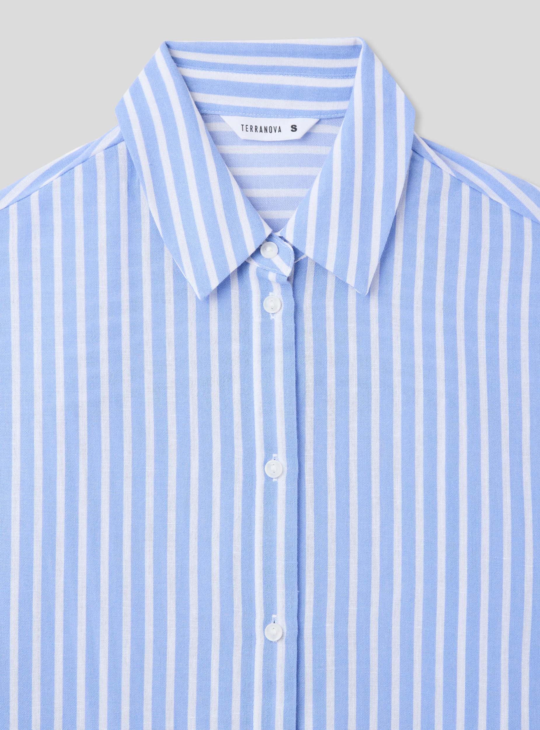 Camicia a righe in tessuto leggero - Image 5