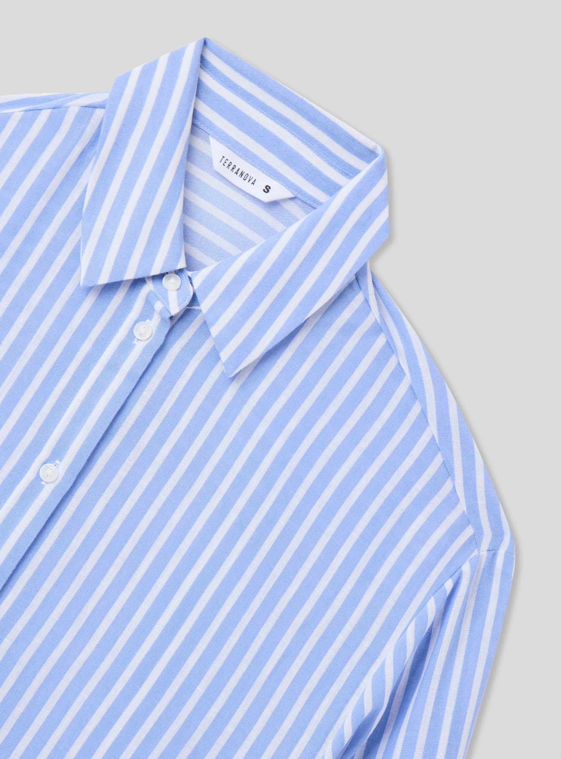 Camicia a righe in tessuto leggero - Image 6