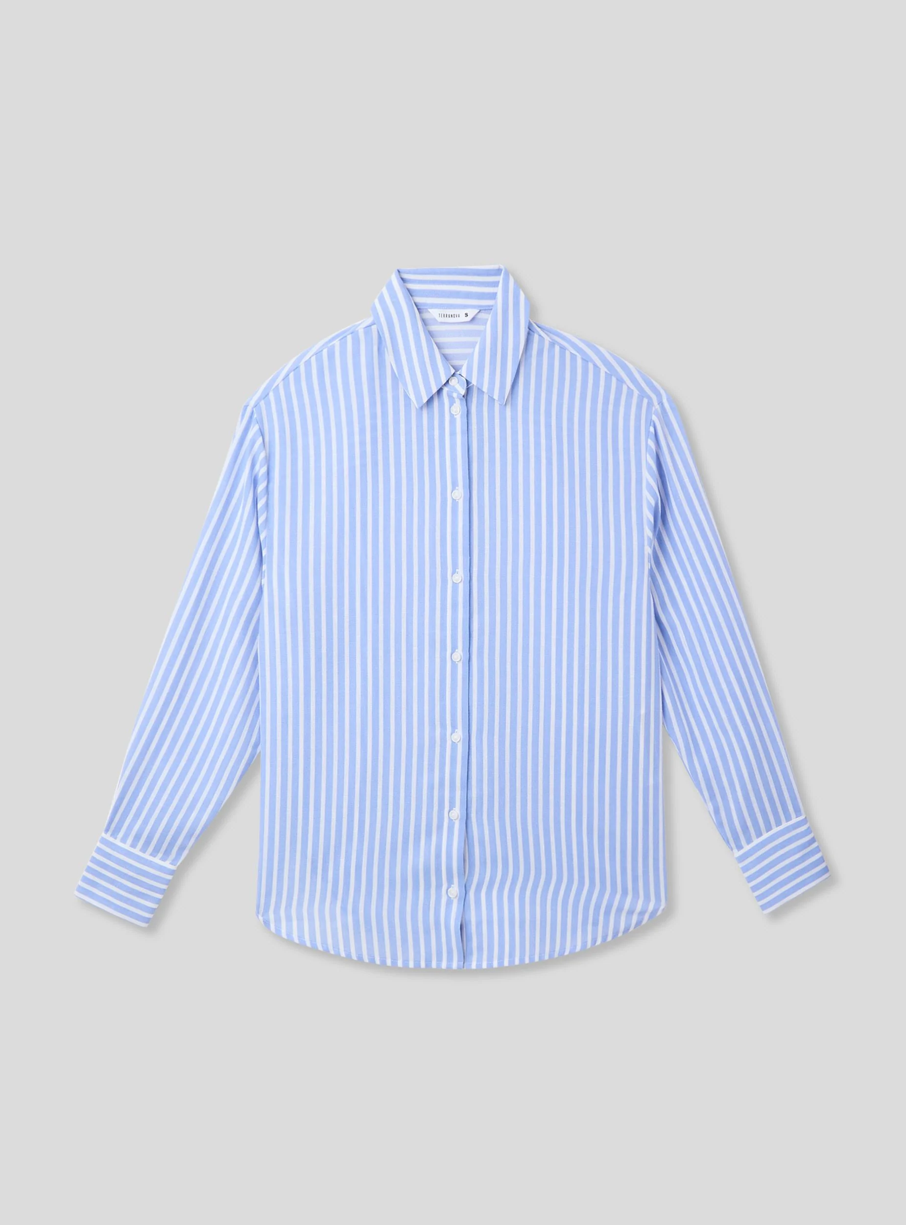 Camicia a righe in tessuto leggero - Image 7