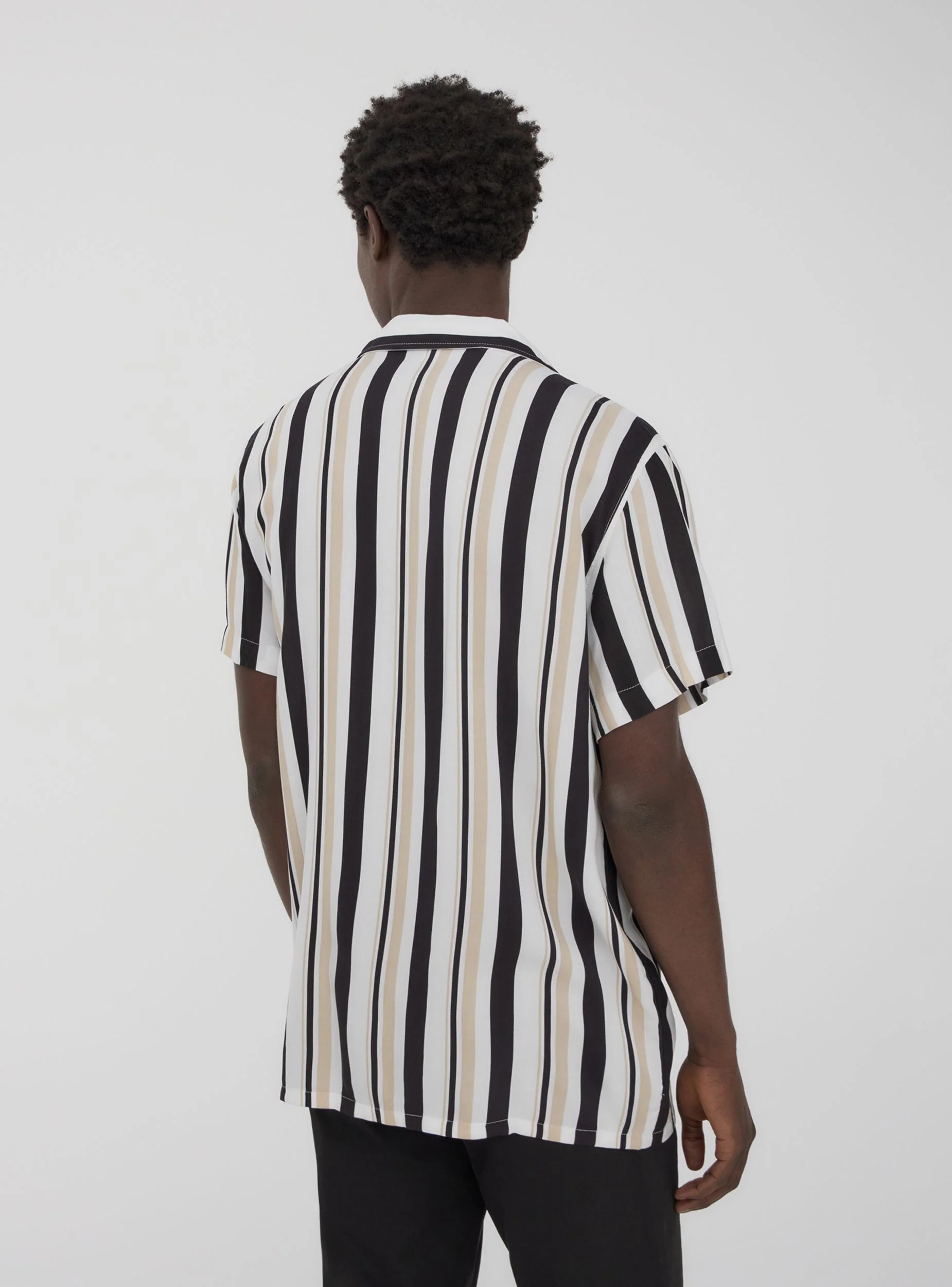 Camicia a righe in viscosa - Image 3