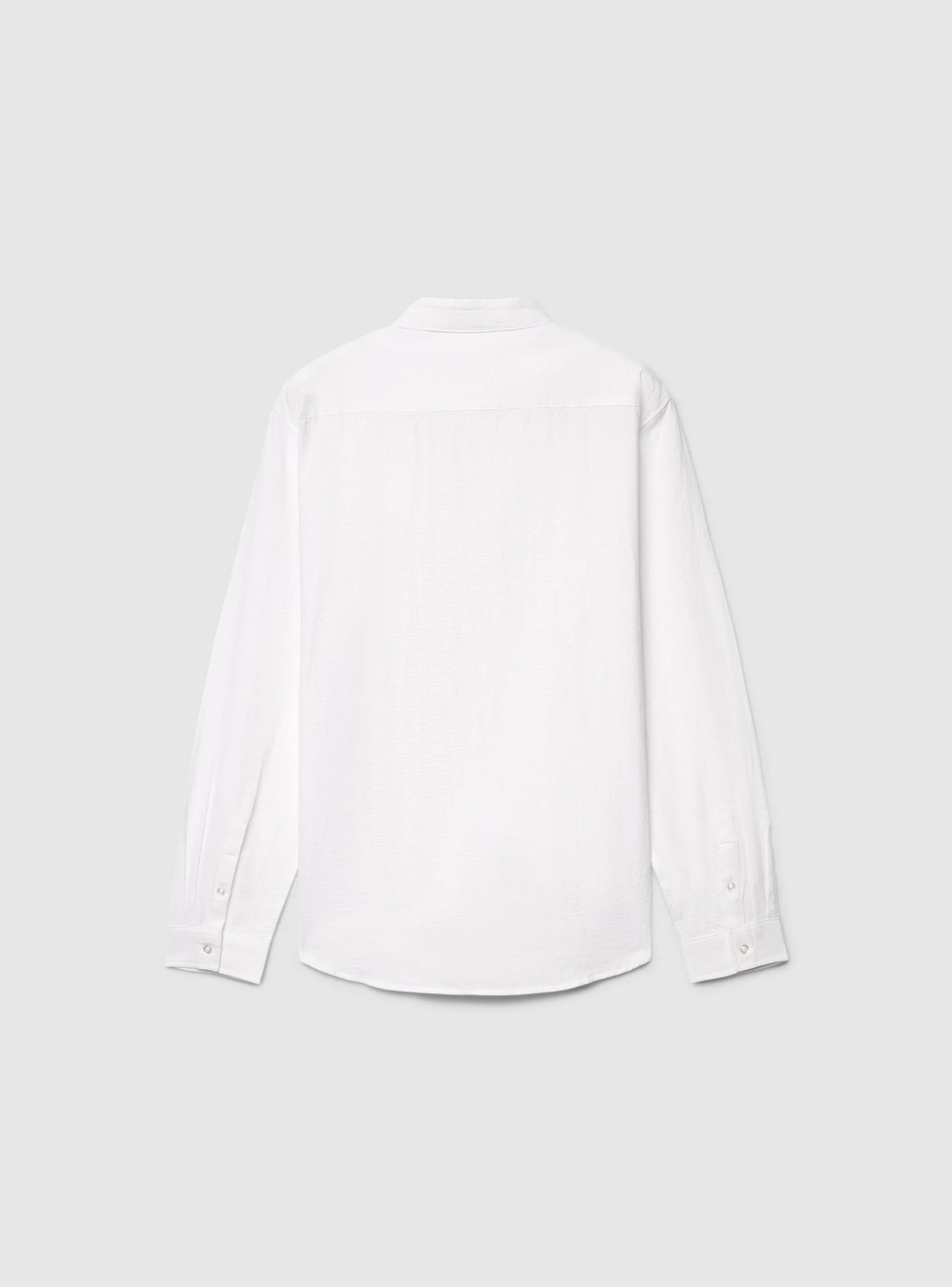 Camicia a tinta unita effetto stropicciato - Image 6