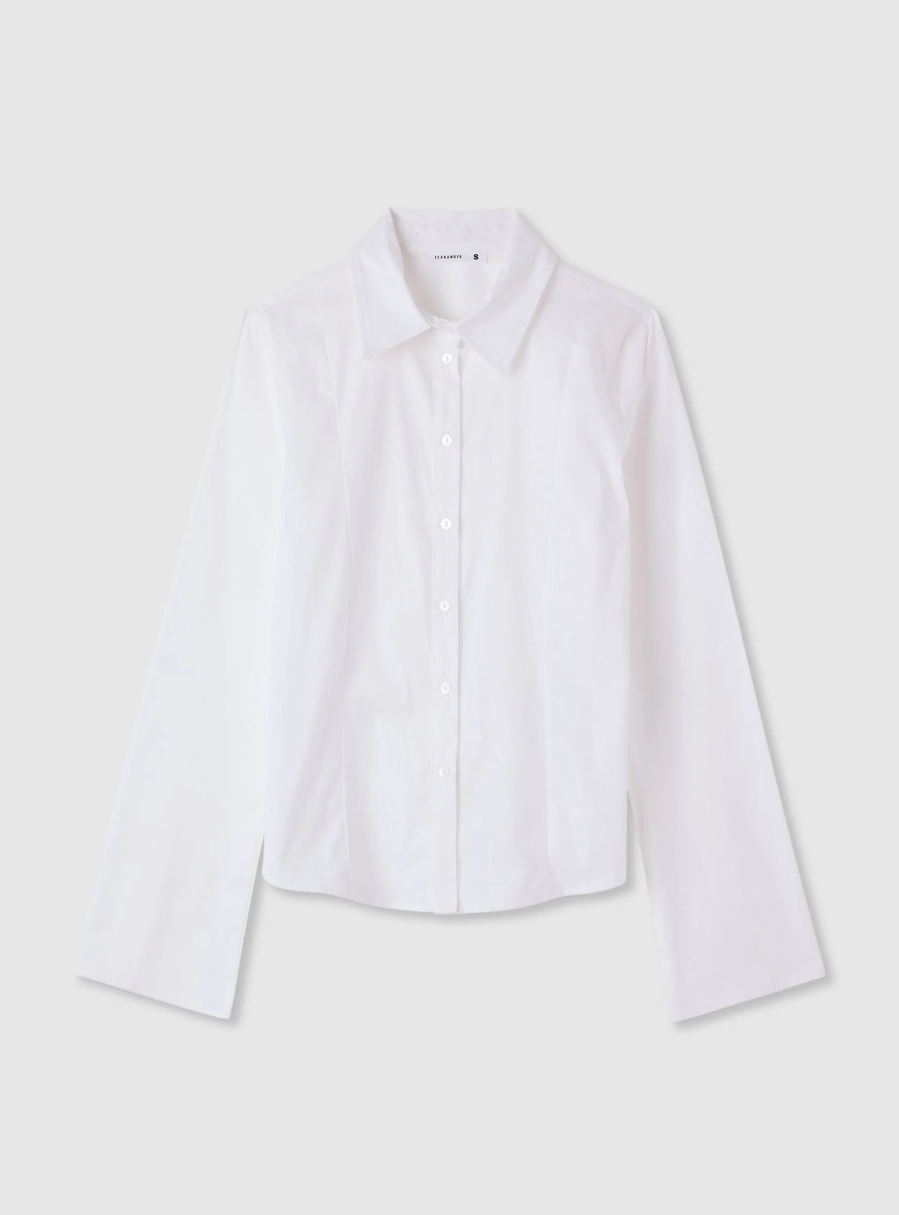 Camicia aderente a tinta unita - Image 5
