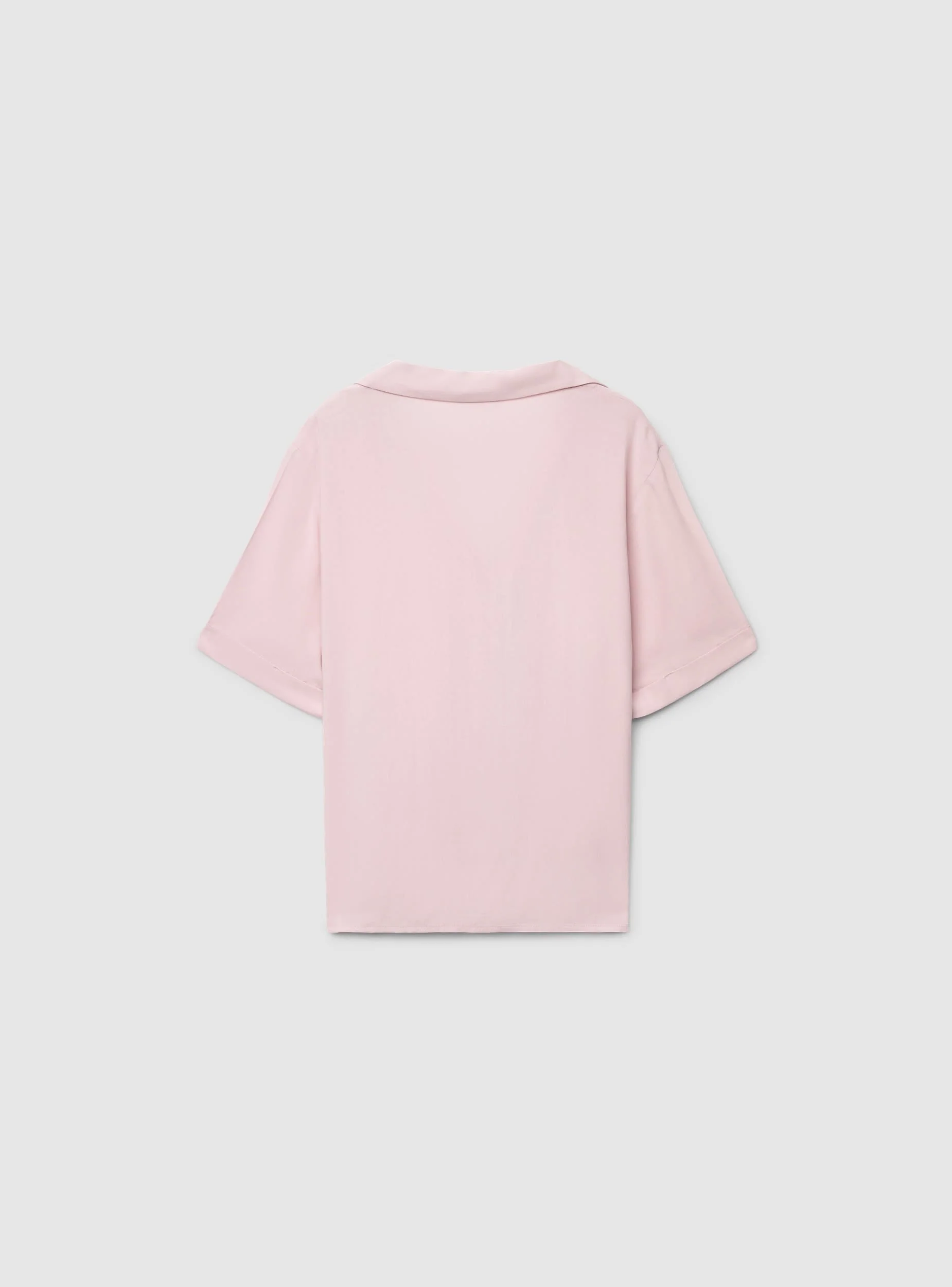 Camicia ampia a tinta unita