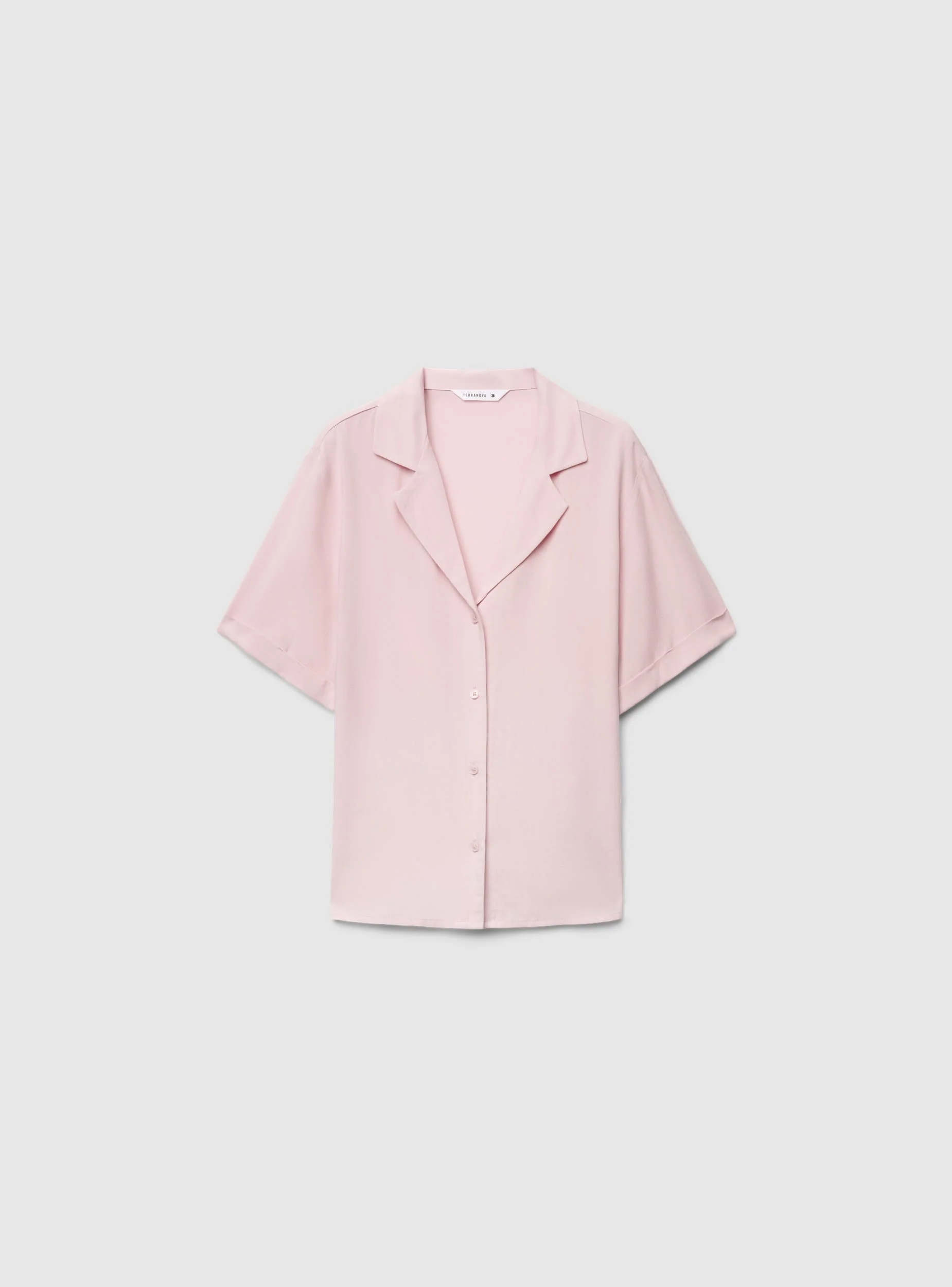 Camicia ampia a tinta unita - Image 2