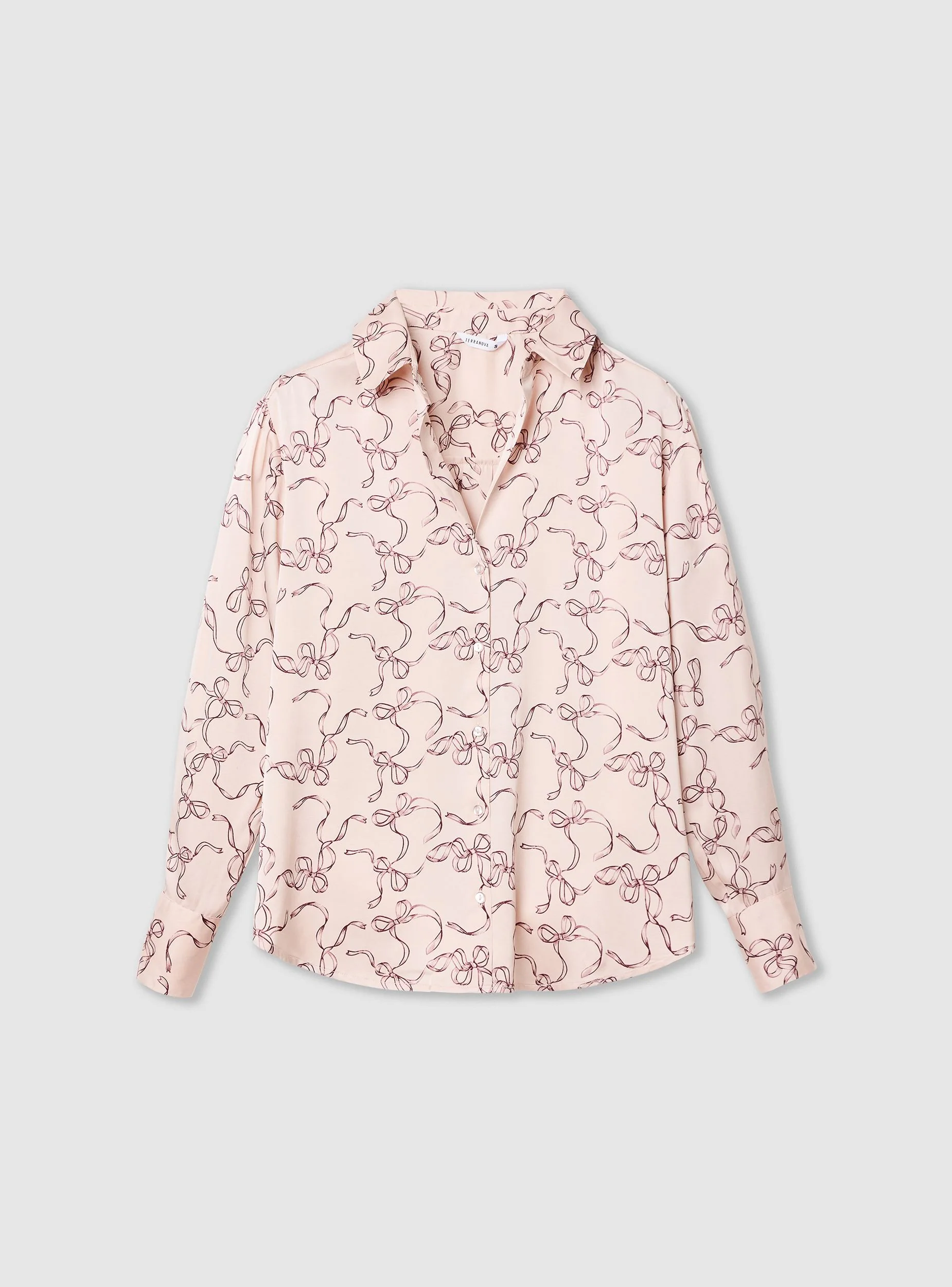 Camicia ampia con stampa fiocchi - Image 5