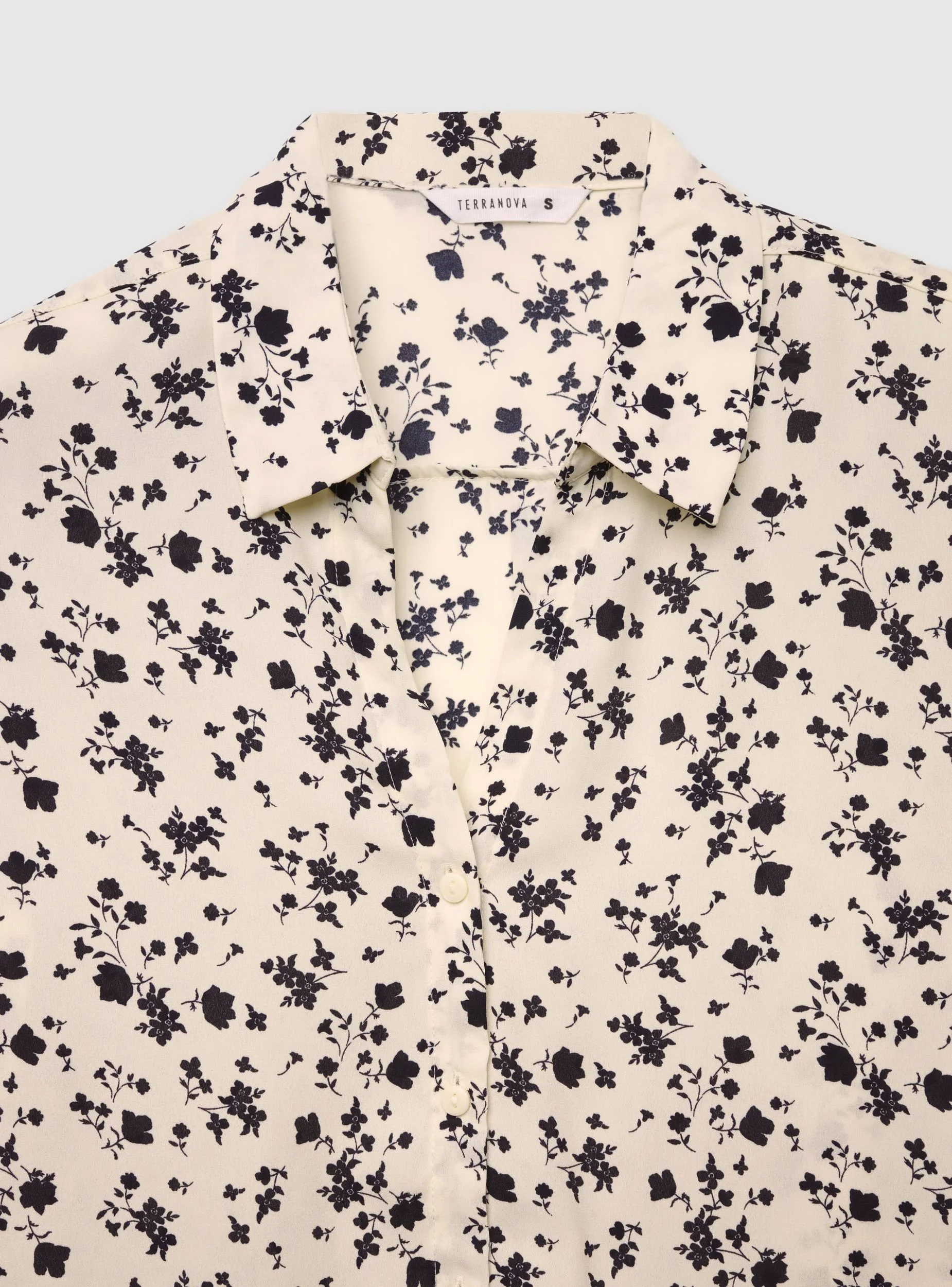 Camicia ampia con stampa fiori - Image 5