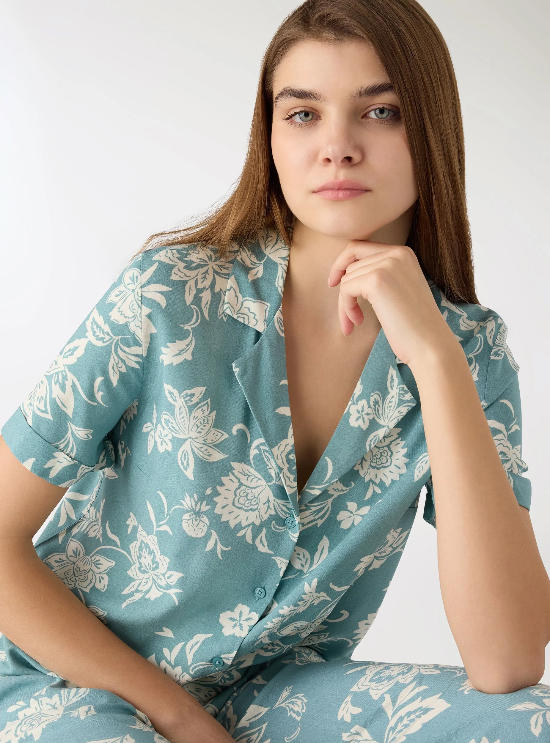 Camicia ampia con stampa floreale - Image 4