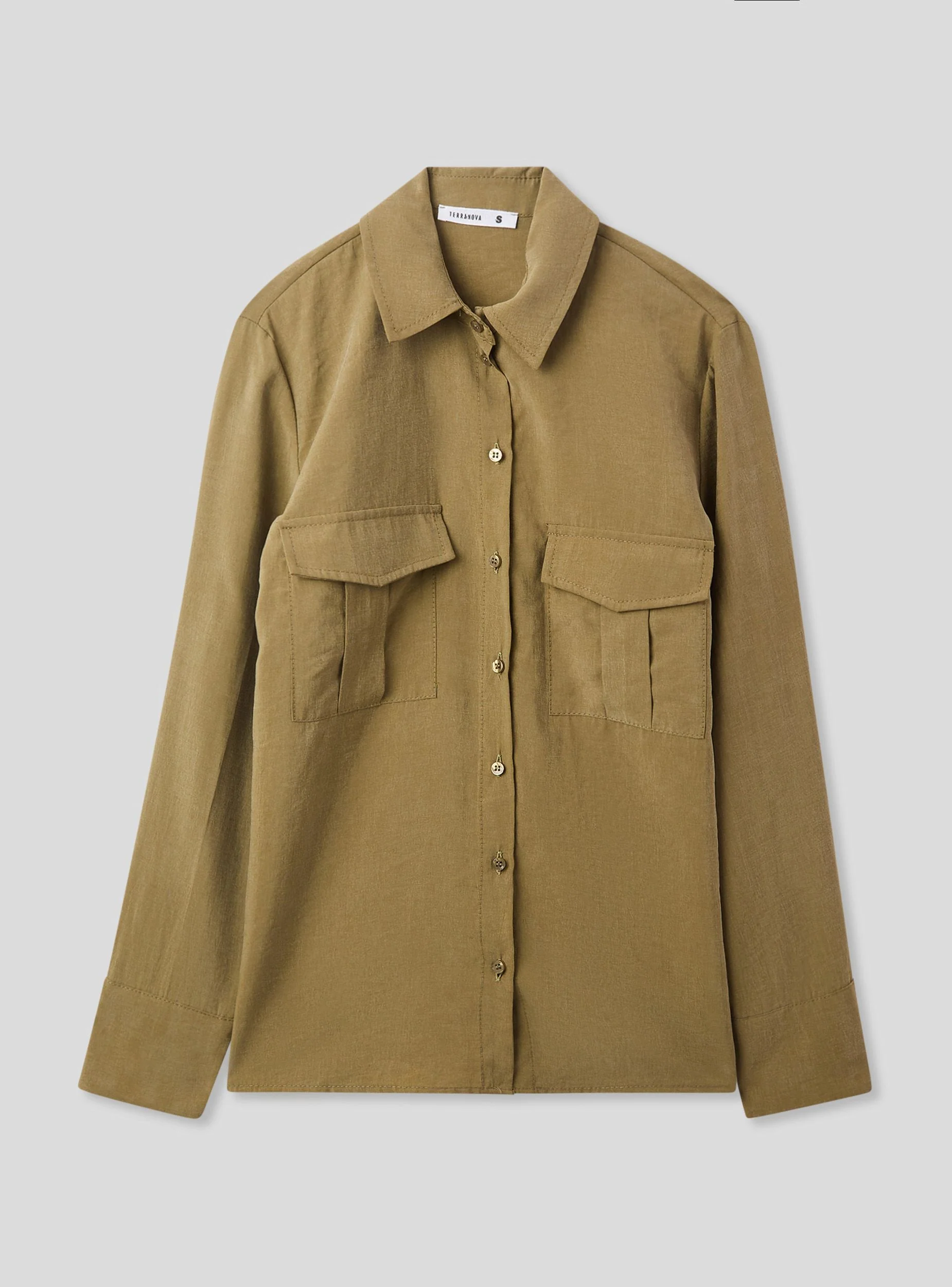 Camicia ampia con tasche applicate - Image 5