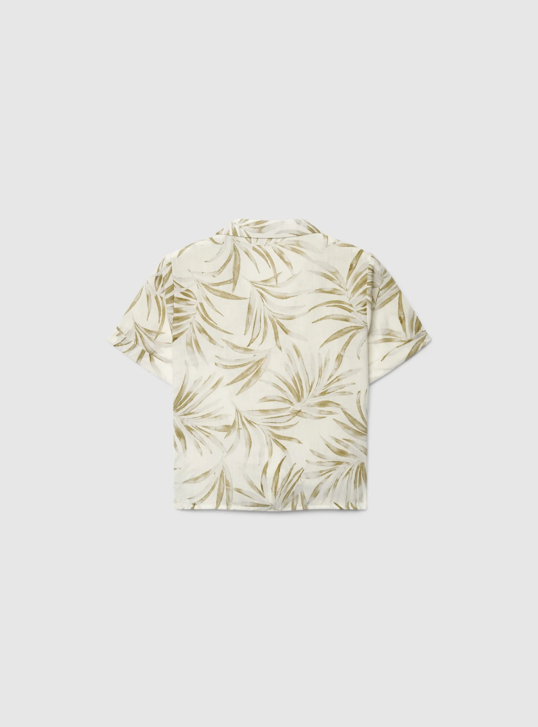 Camicia ampia effetto lino con stampa - Image 6