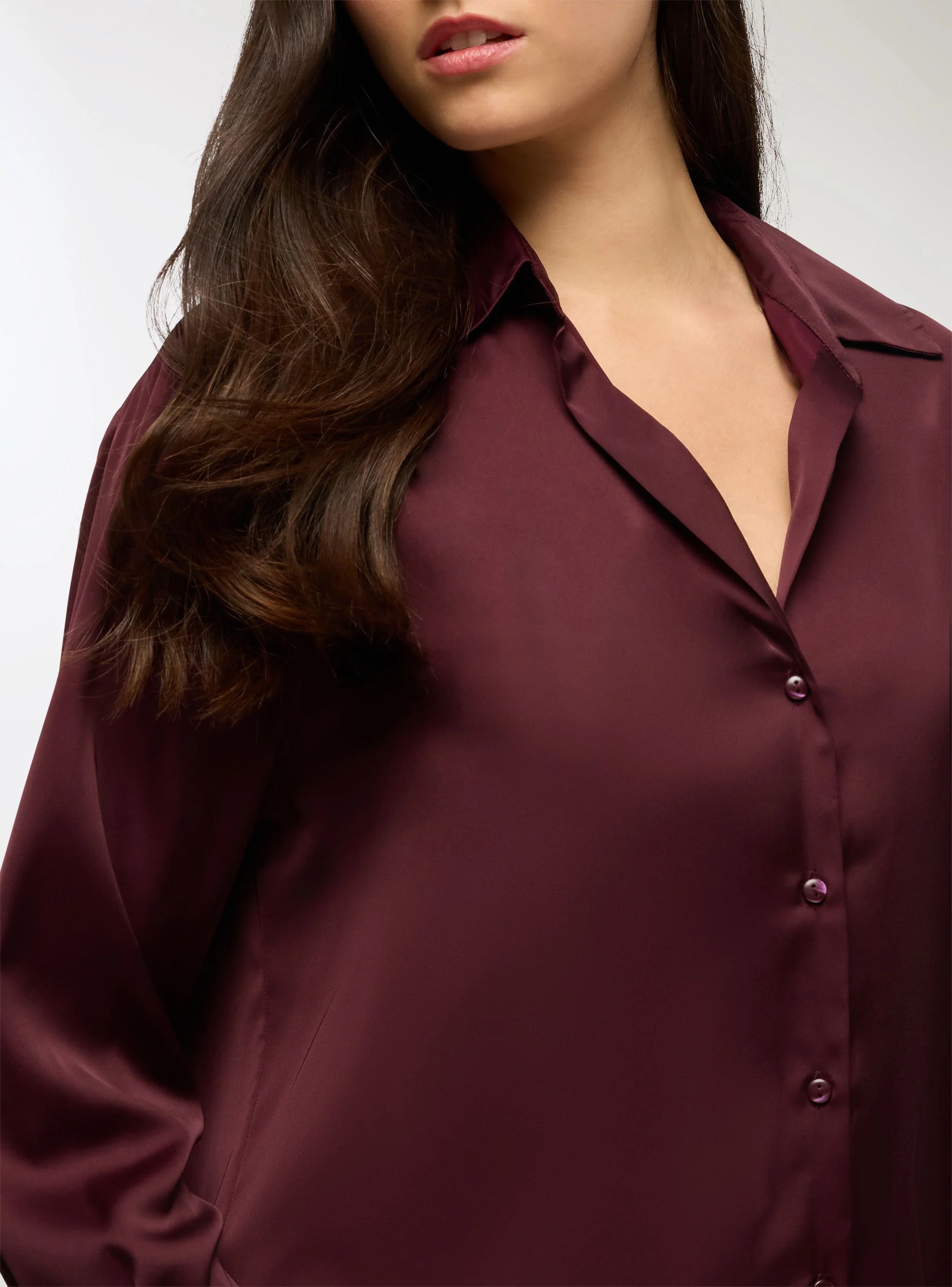 Camicia ampia effetto raso - Image 3