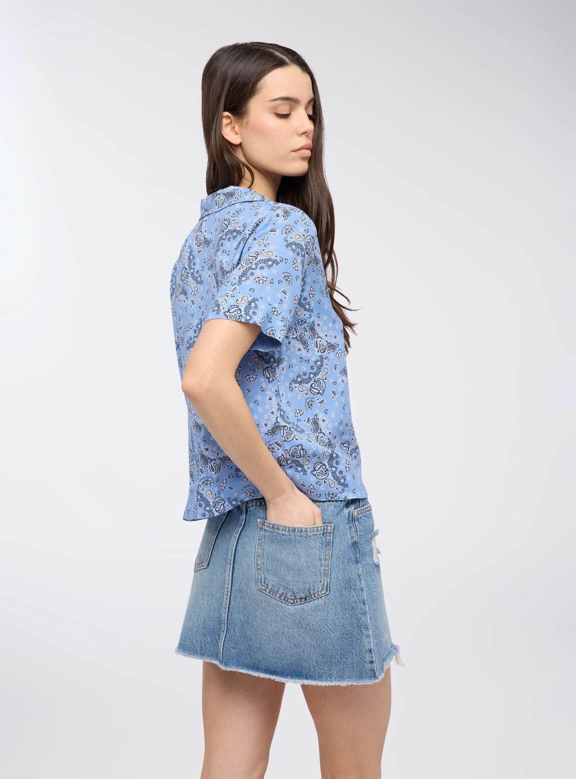 Camicia ampia stampa bandana - Image 3