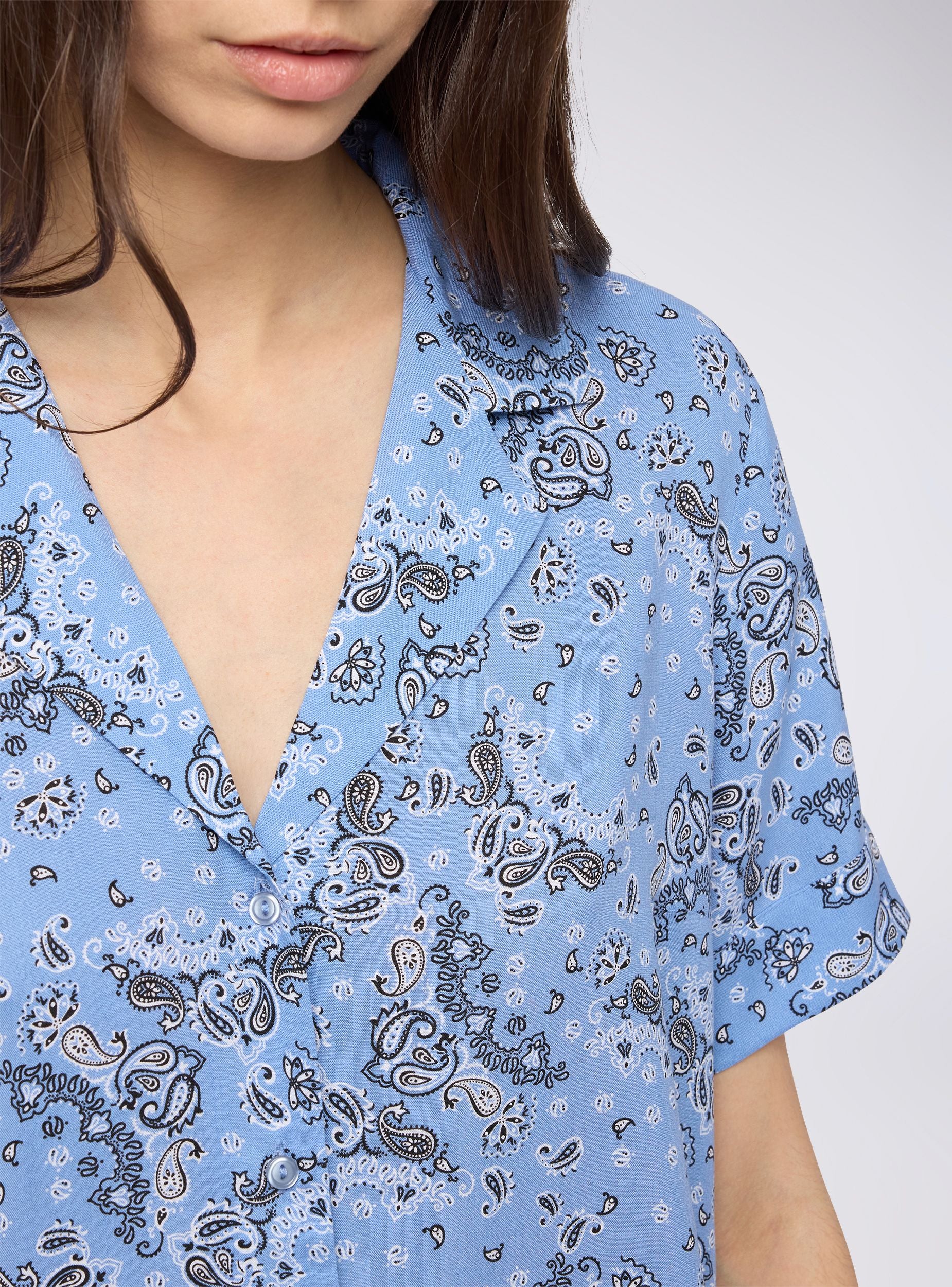 Camicia ampia stampa bandana - Image 4