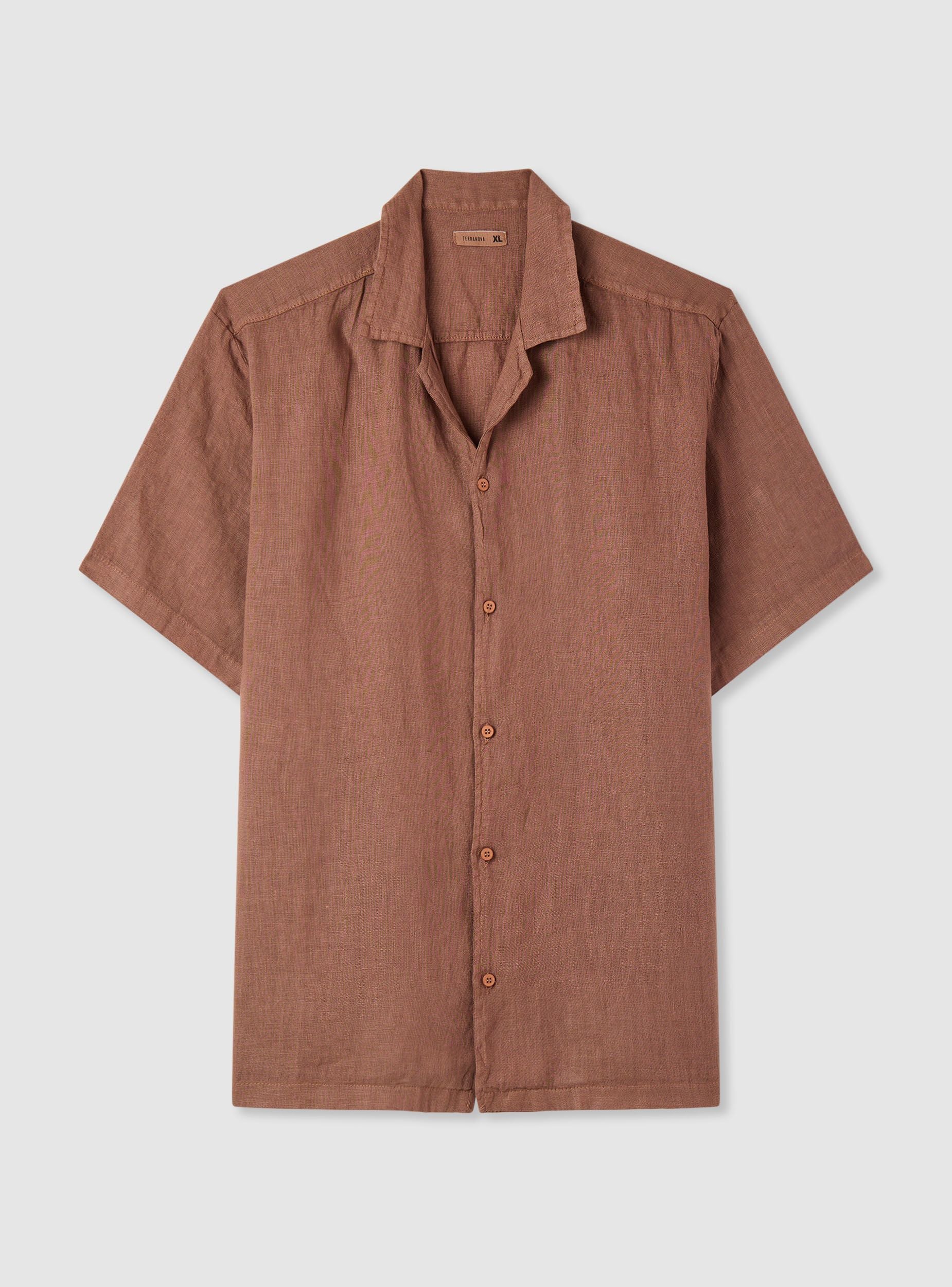 Camicia bowling a tinta unita - Image 2