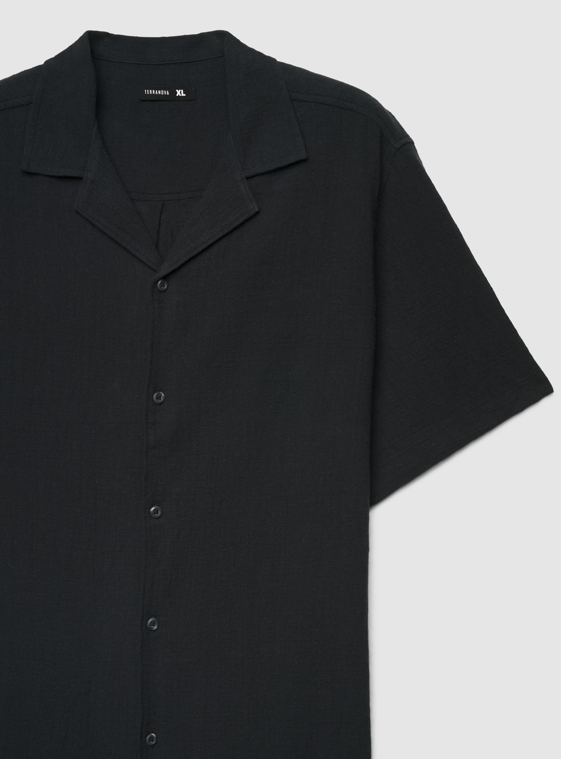 Camicia bowling a tinta unita - Image 5