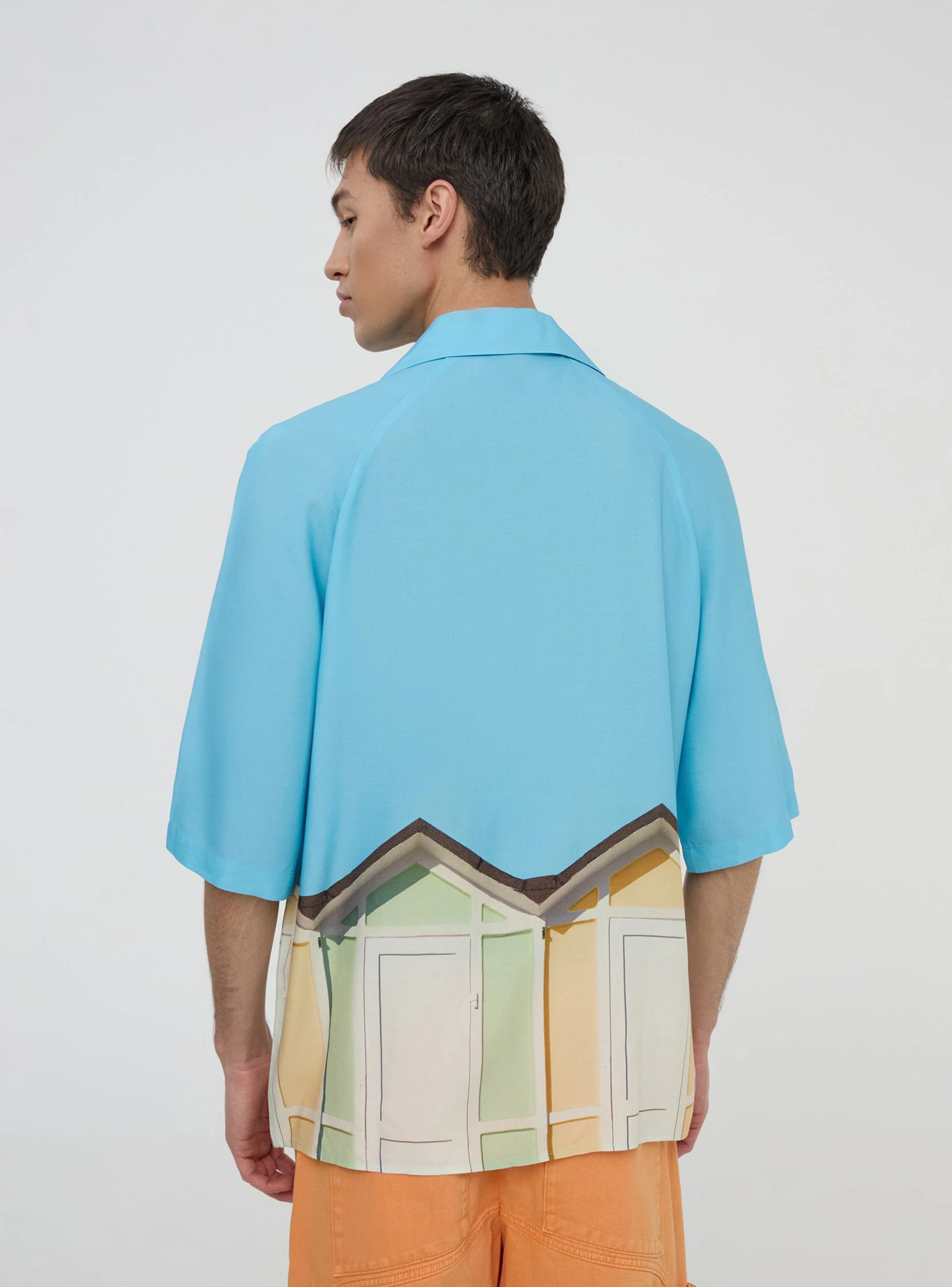 Camicia bowling over con stampa cabine TRNPOPLAB - Image 2