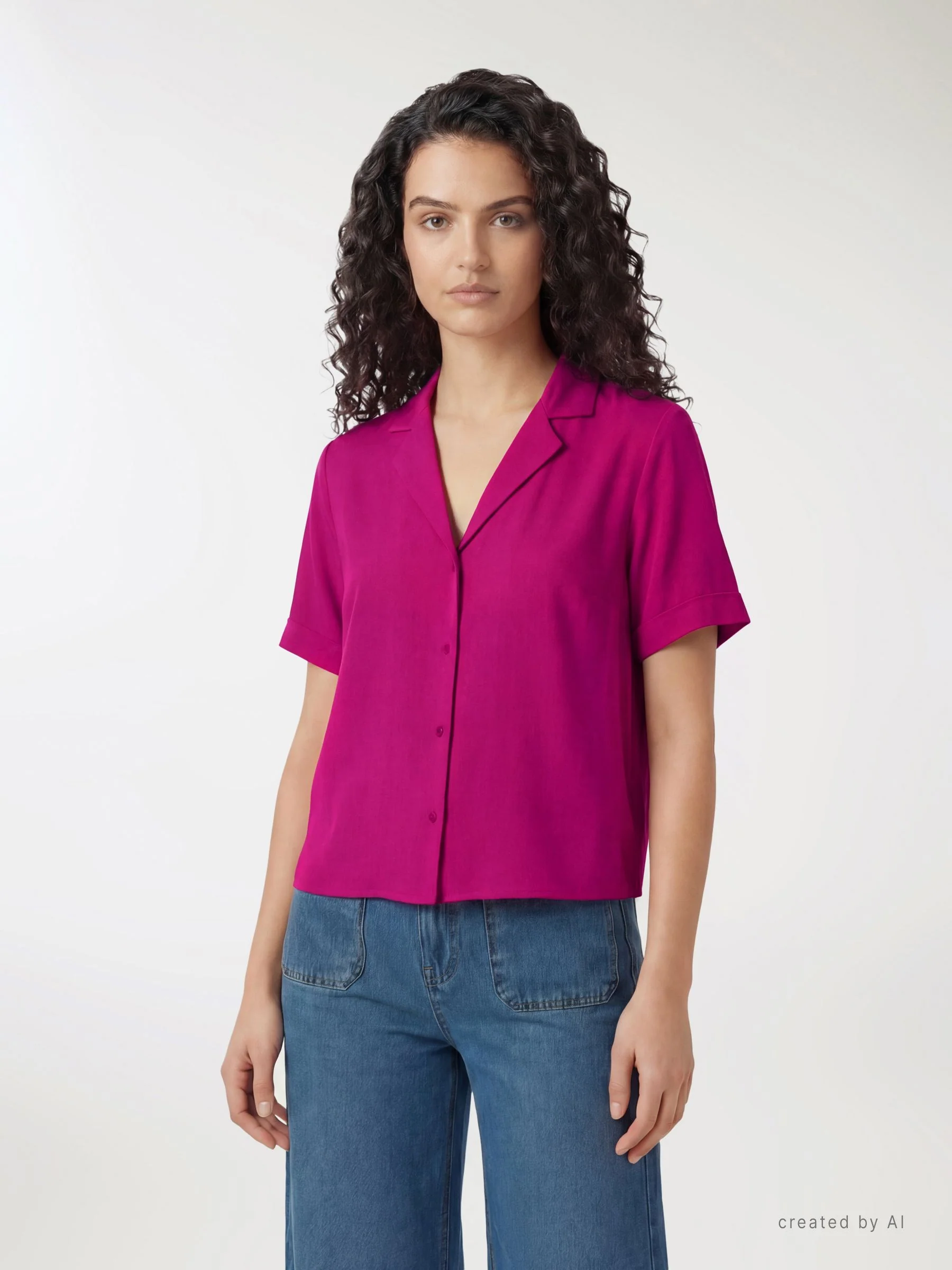 Camicia con collo a rever - Image 2