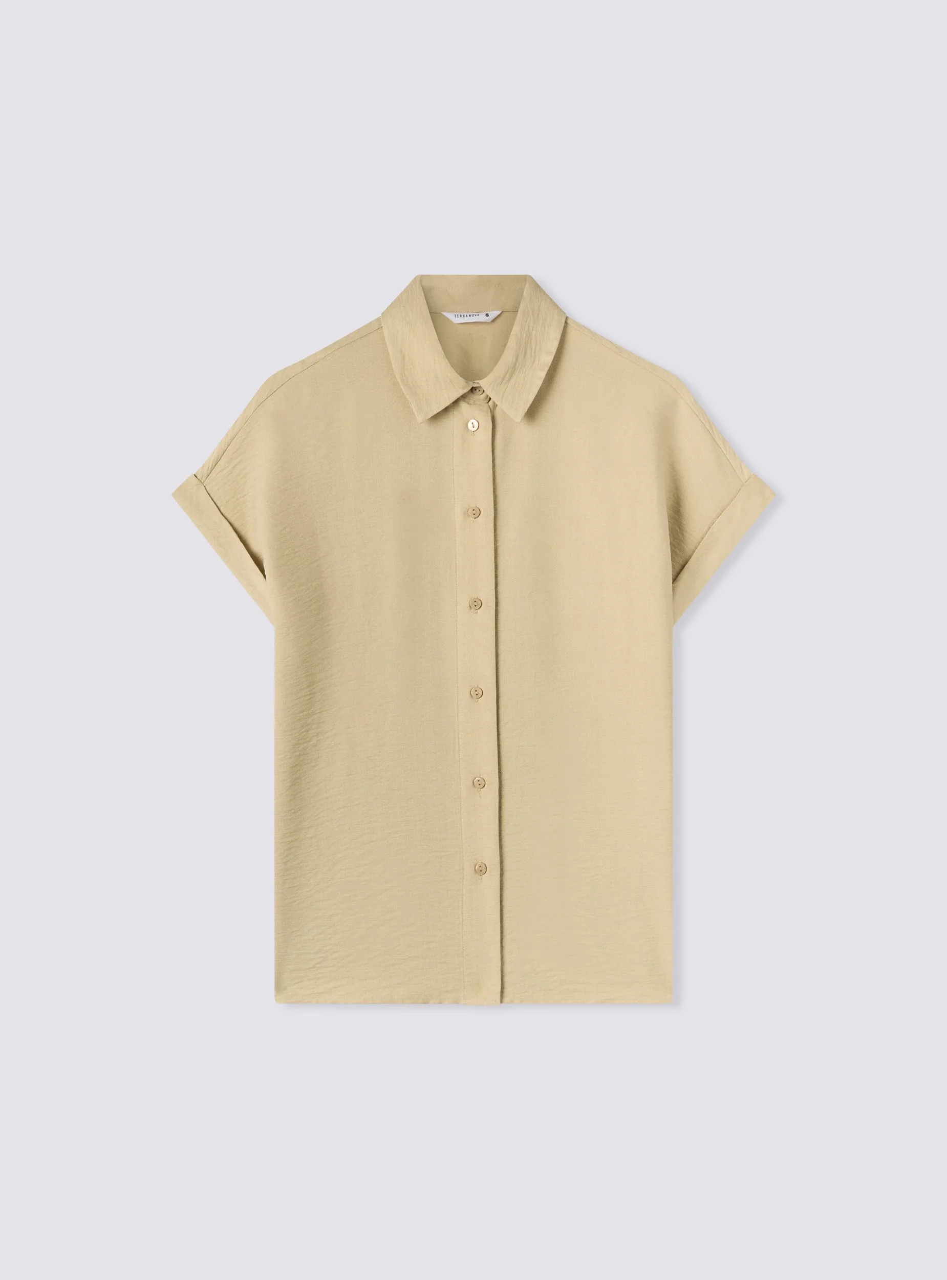 Camicia con maniche ad aletta tessuto leggero - Image 6