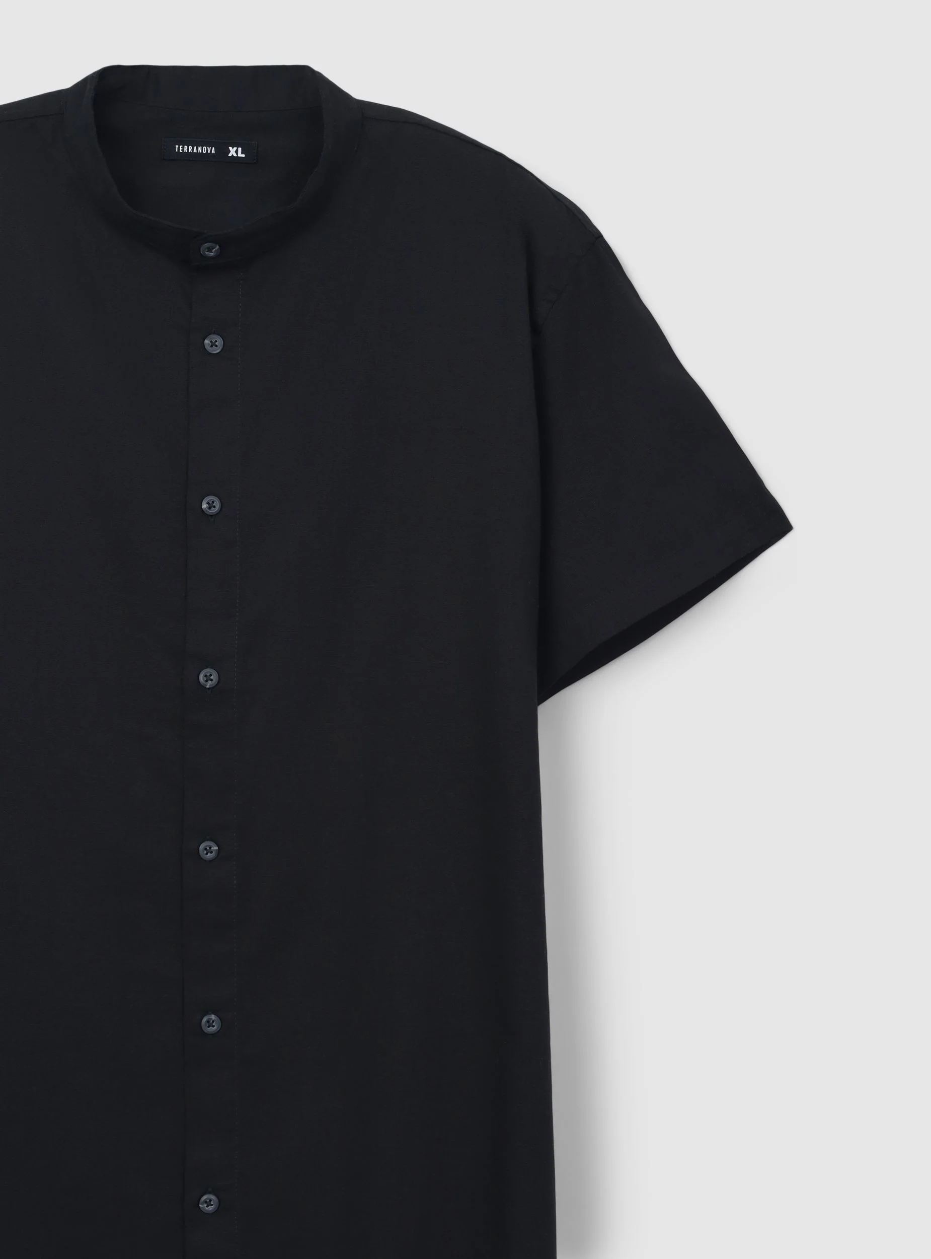 Camicia coreana in misto lino - Image 5
