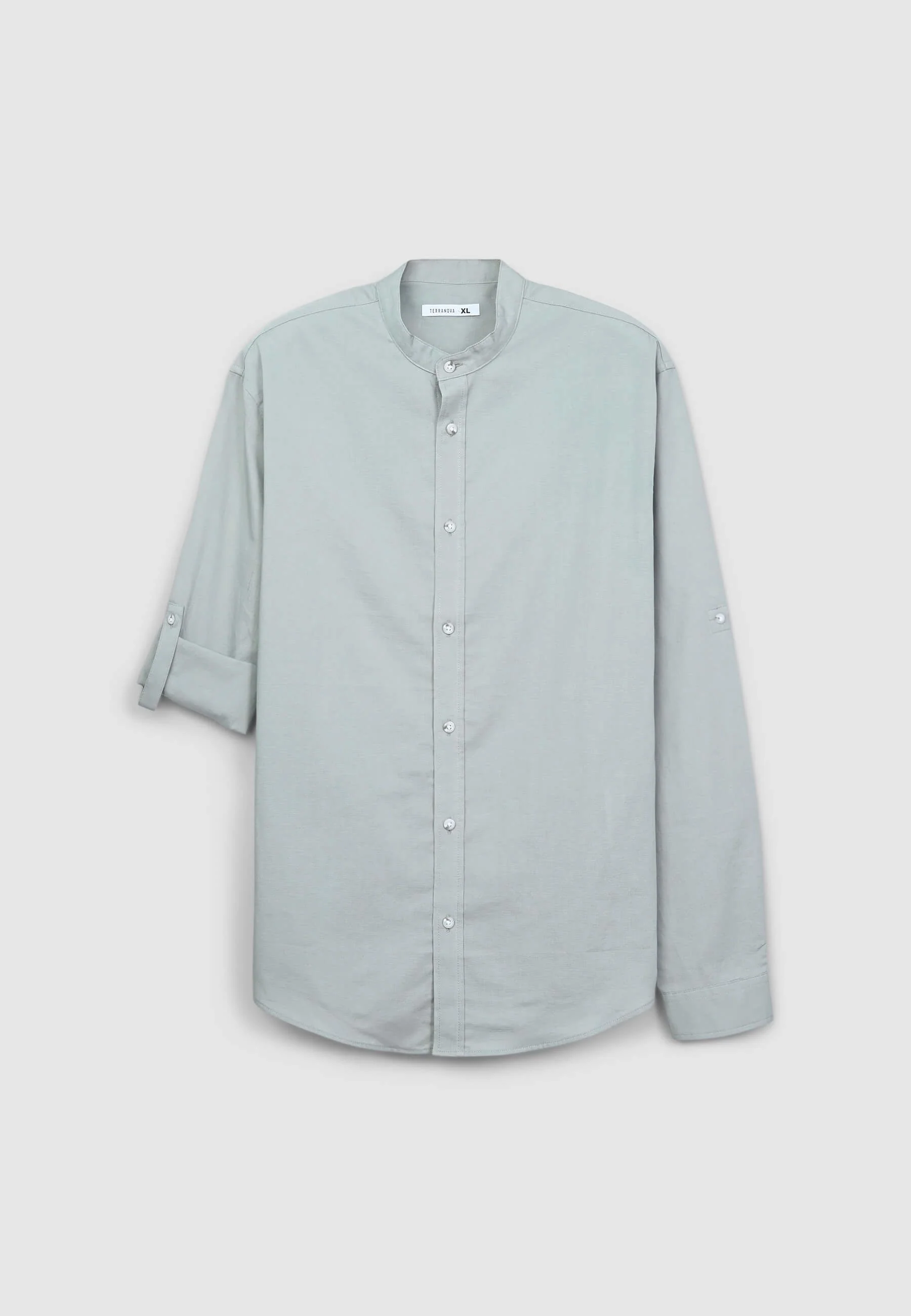 Camicia coreana in misto lino - Image 5
