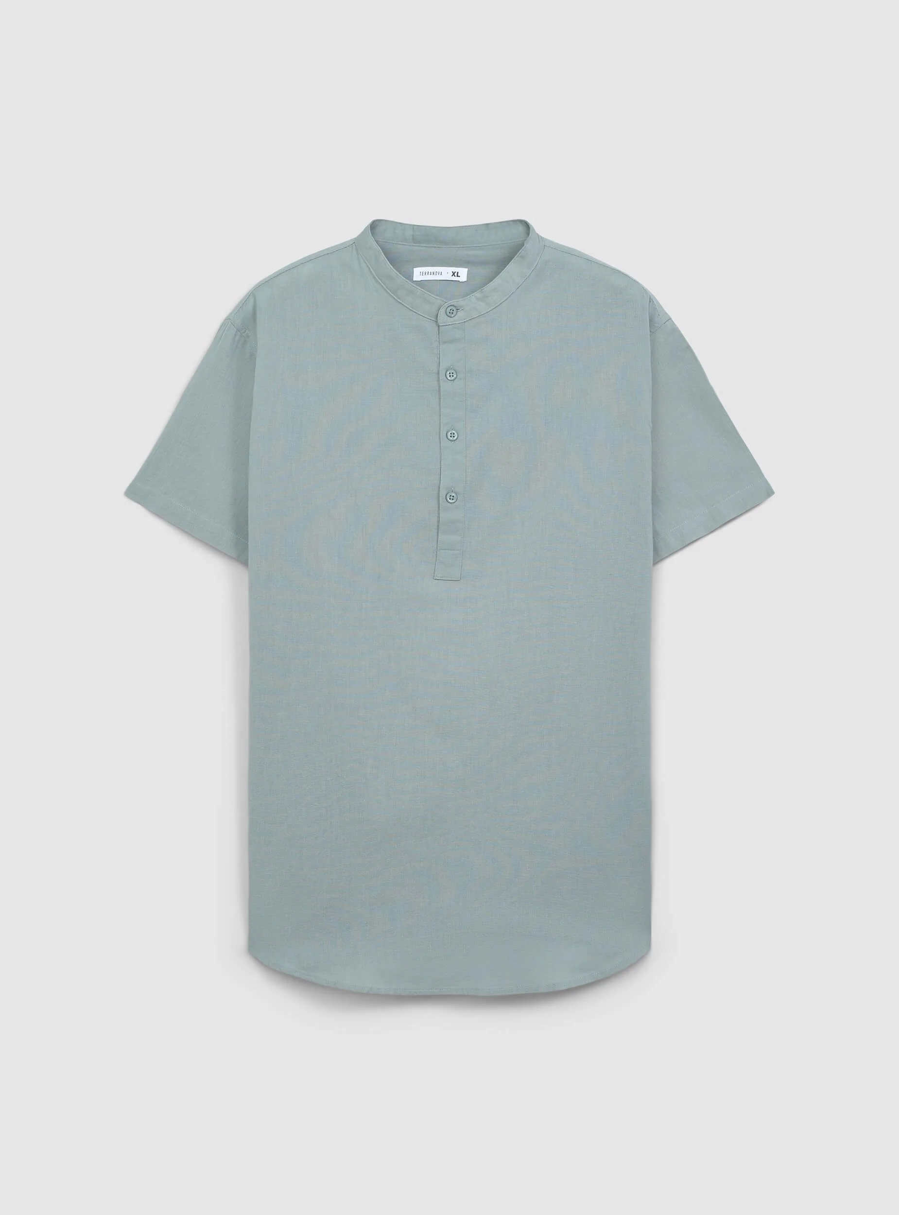 Camicia coreana misto lino - Image 6