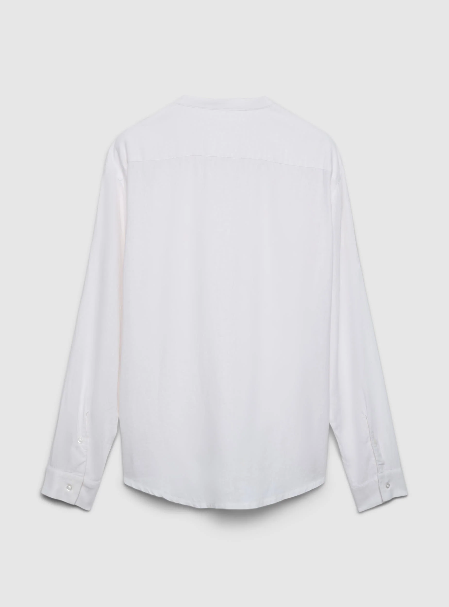 Camicia coreana misto lino - Image 5