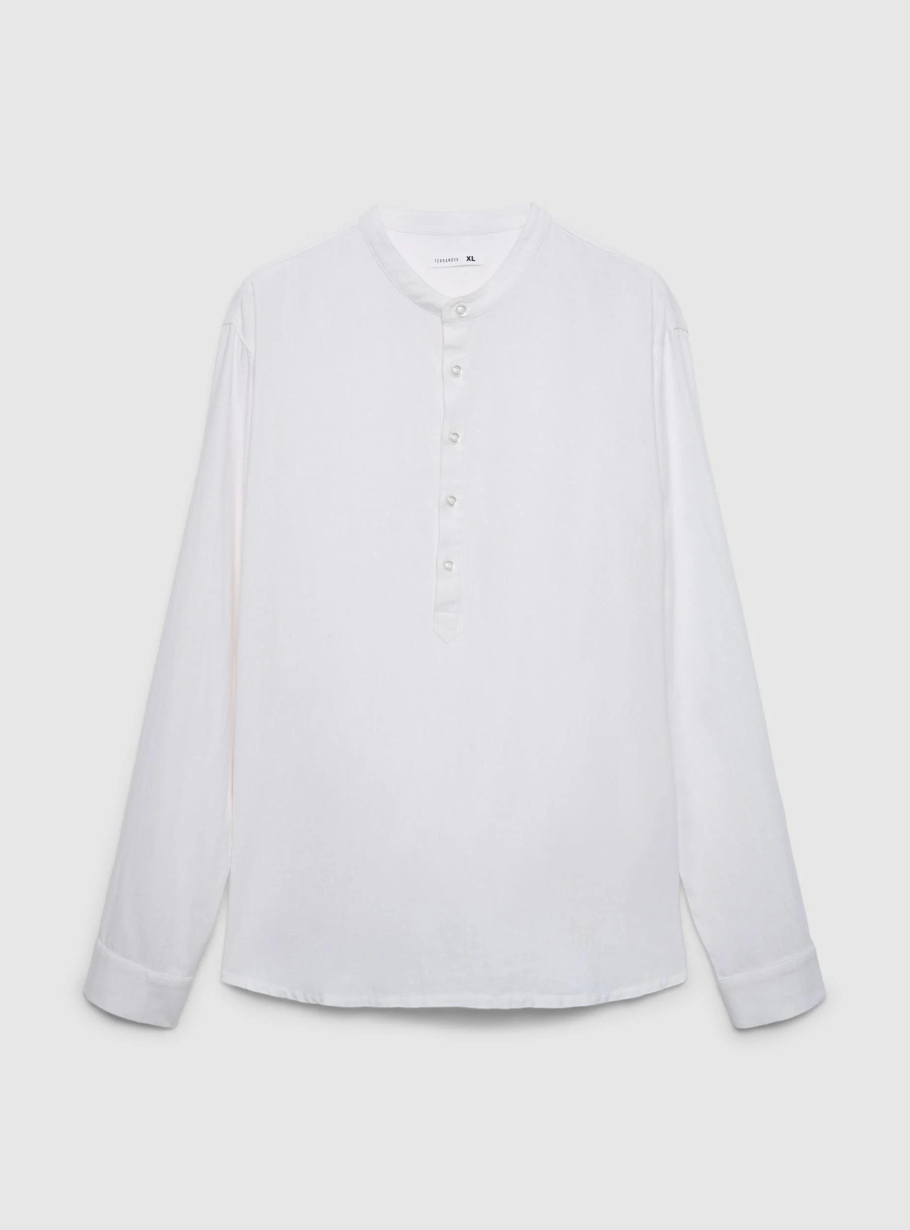 Camicia coreana misto lino - Image 6