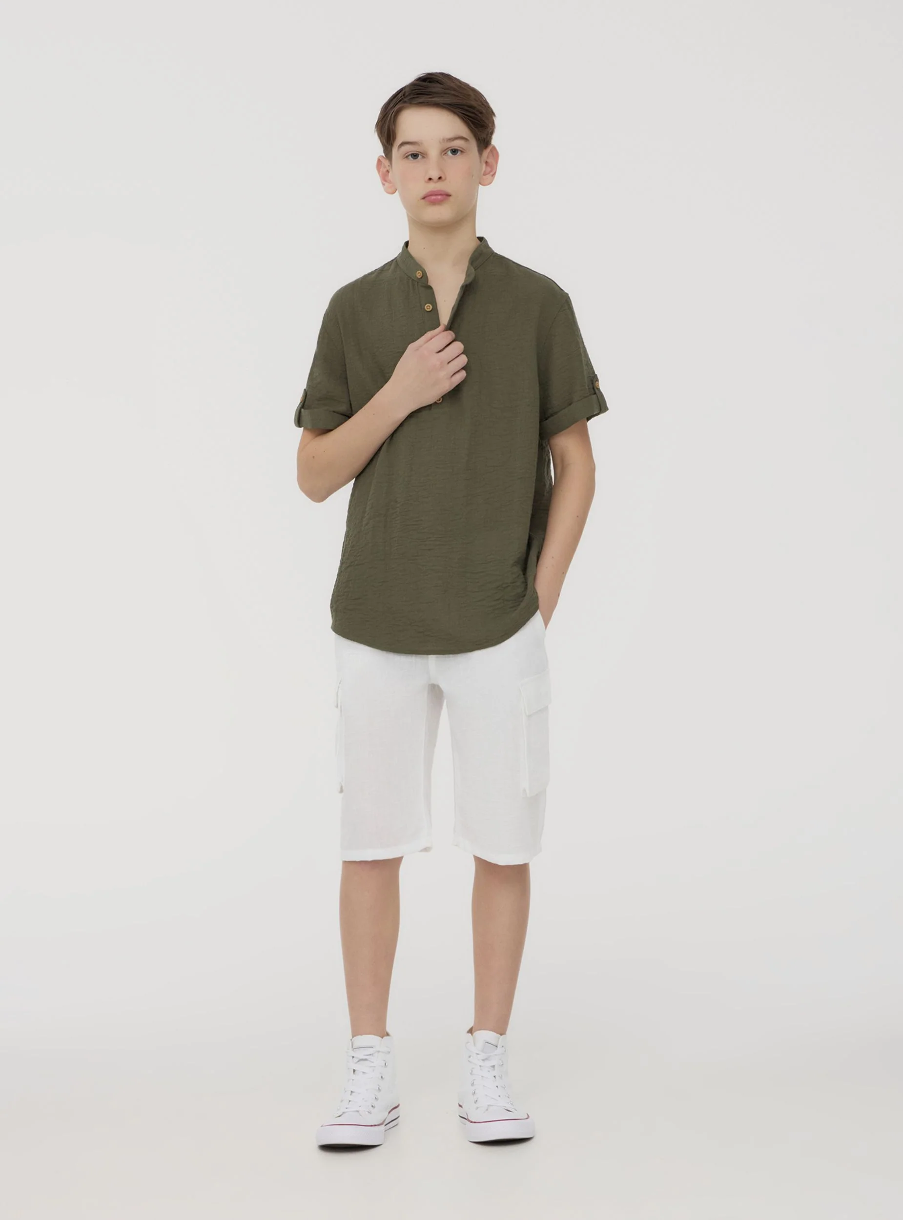Camicia coreana tessuto leggero - Image 2