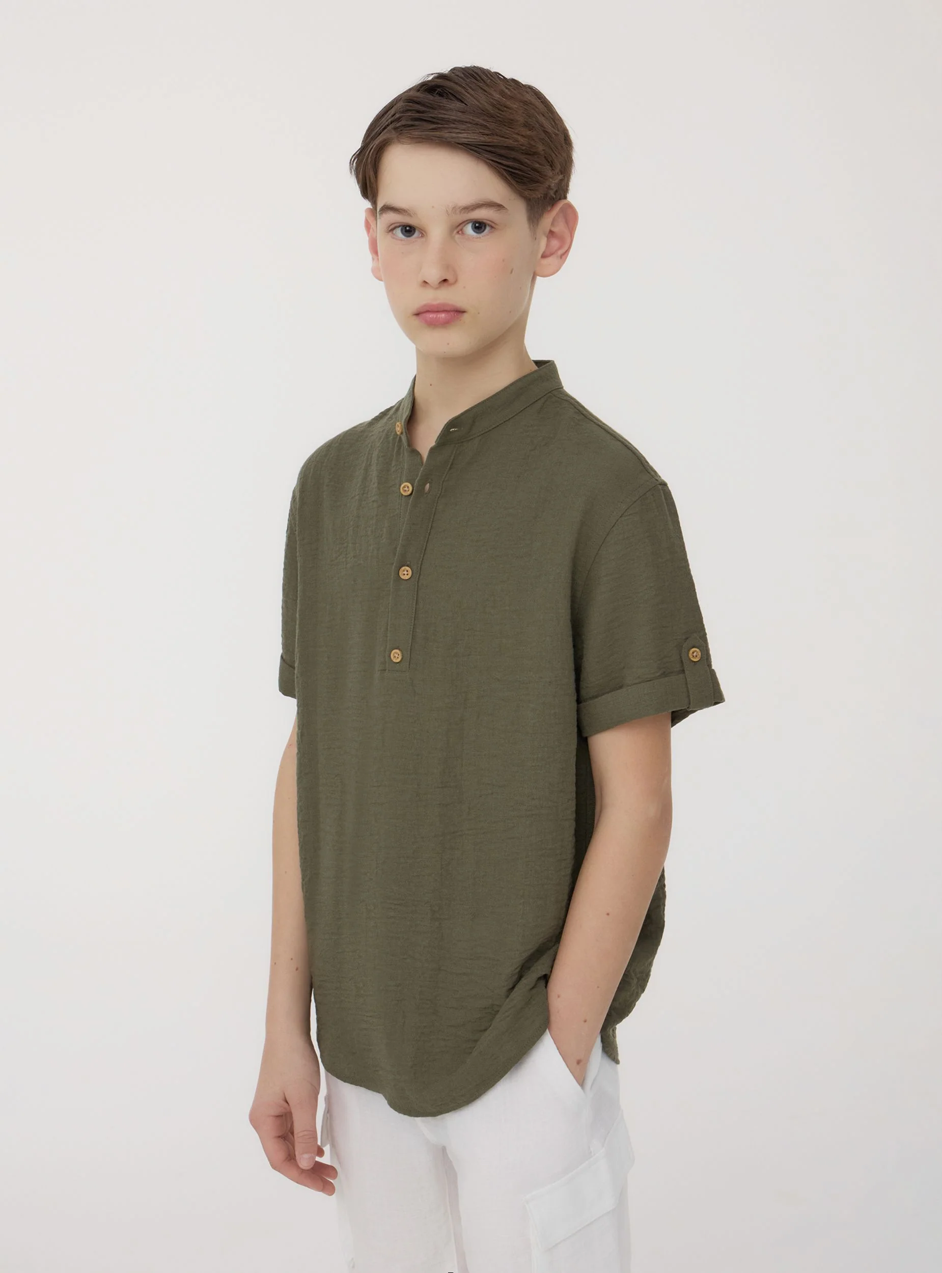 Camicia coreana tessuto leggero - Image 7