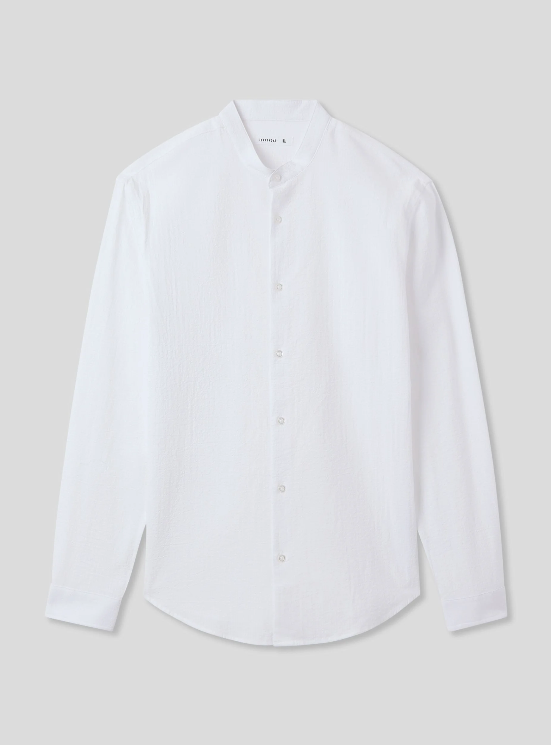 Camicia coreana tinta unita - Image 6