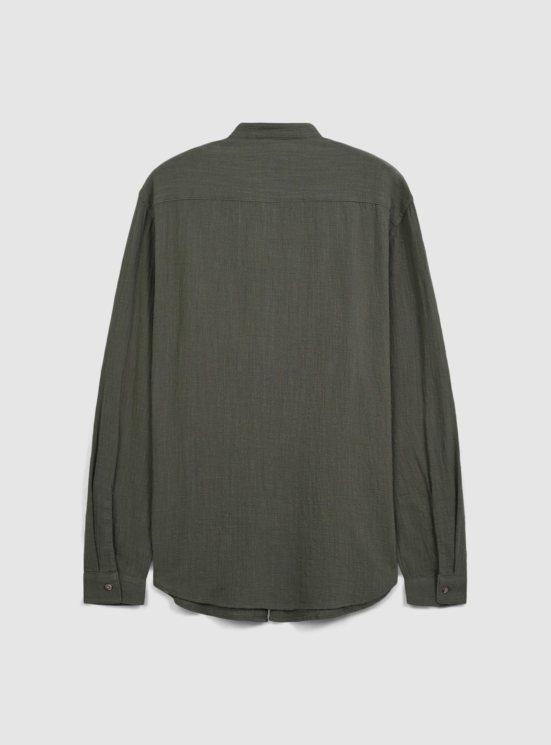 Camicia coreana tinta unita - Image 6