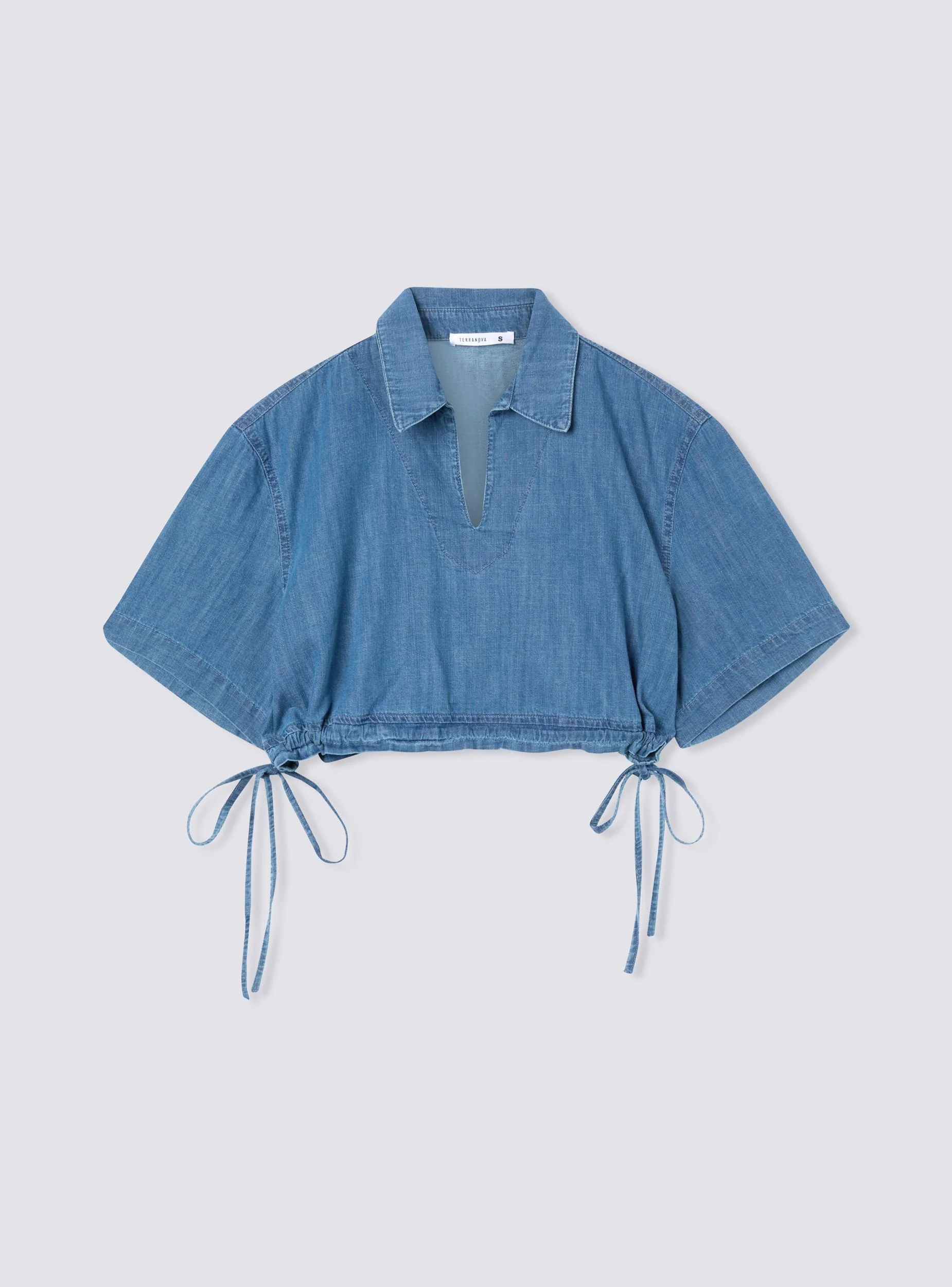 Camicia crop con coulisse - Image 7