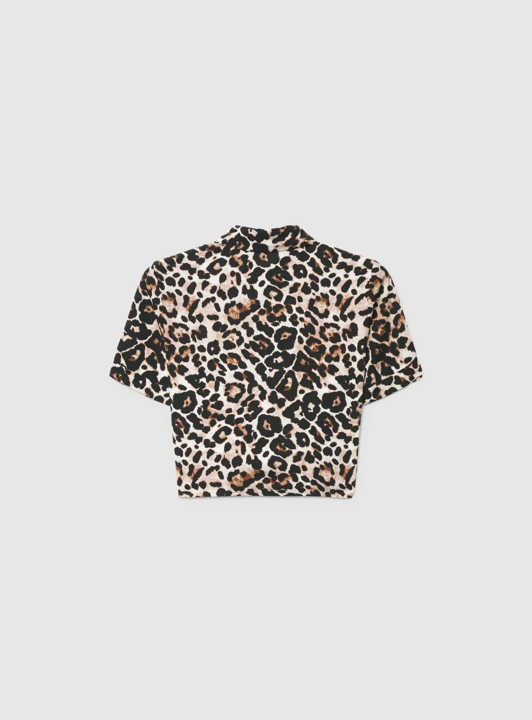 Camicia crop con nodo animalier - Image 5