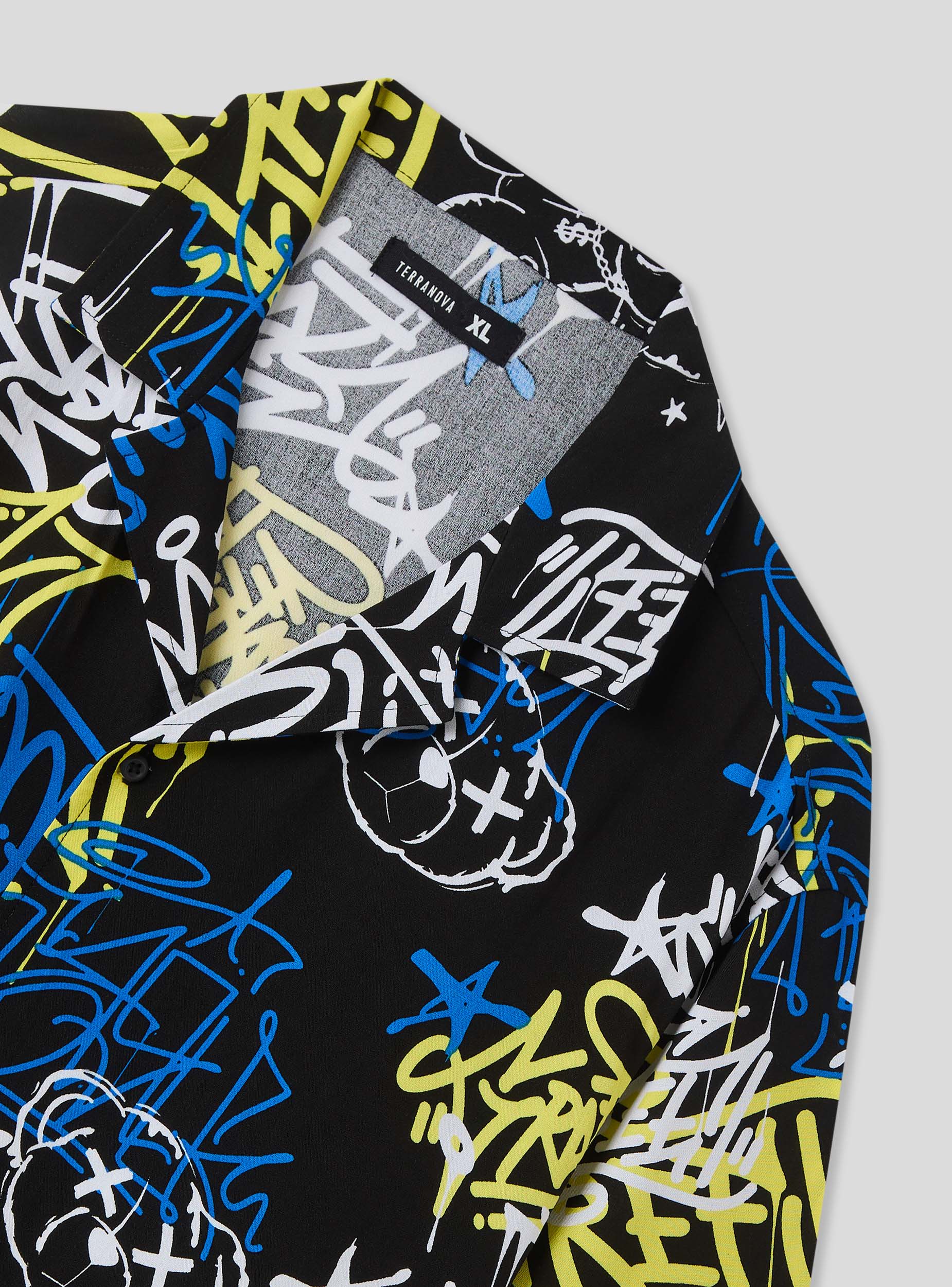 Camicia fantasia graffiti all-over - Image 3