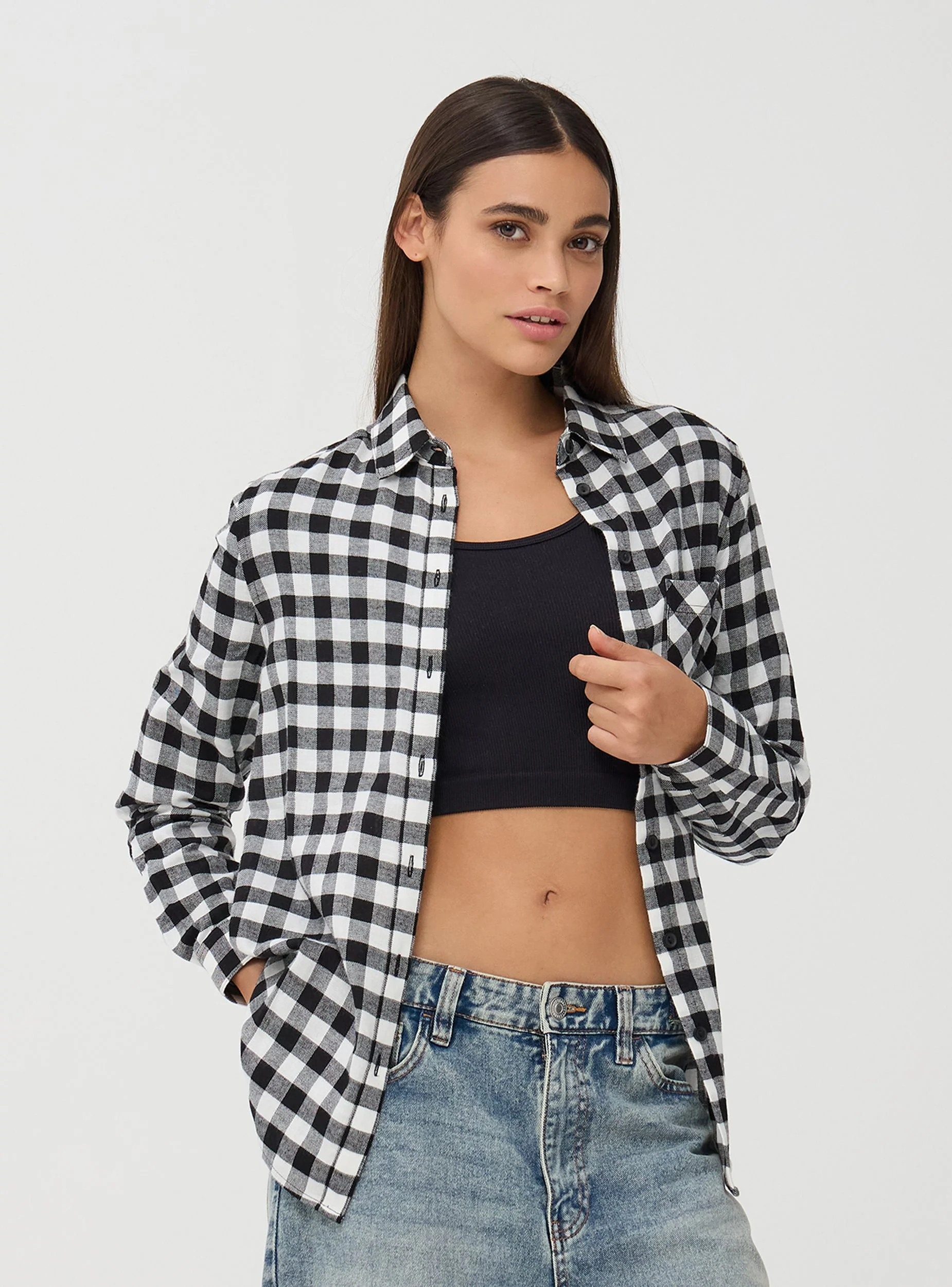 Camicia in flanella a quadri