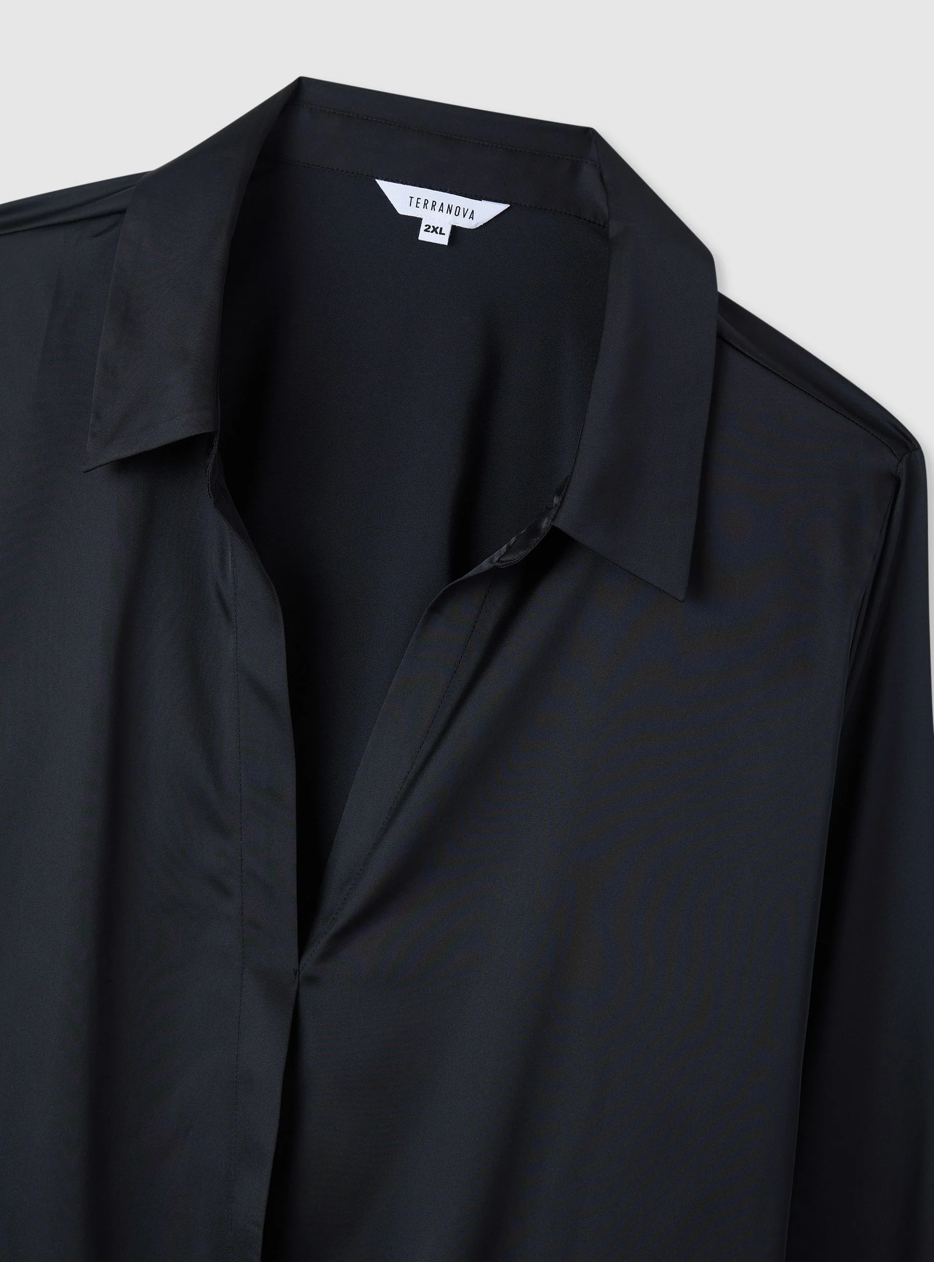 Camicia incrociata in satin - Image 2