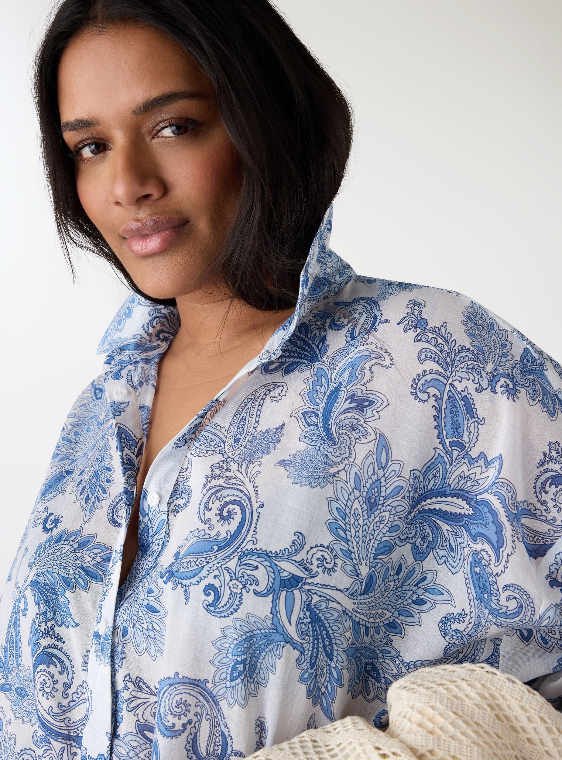 Camicia maxi con stampa paisley - Image 3