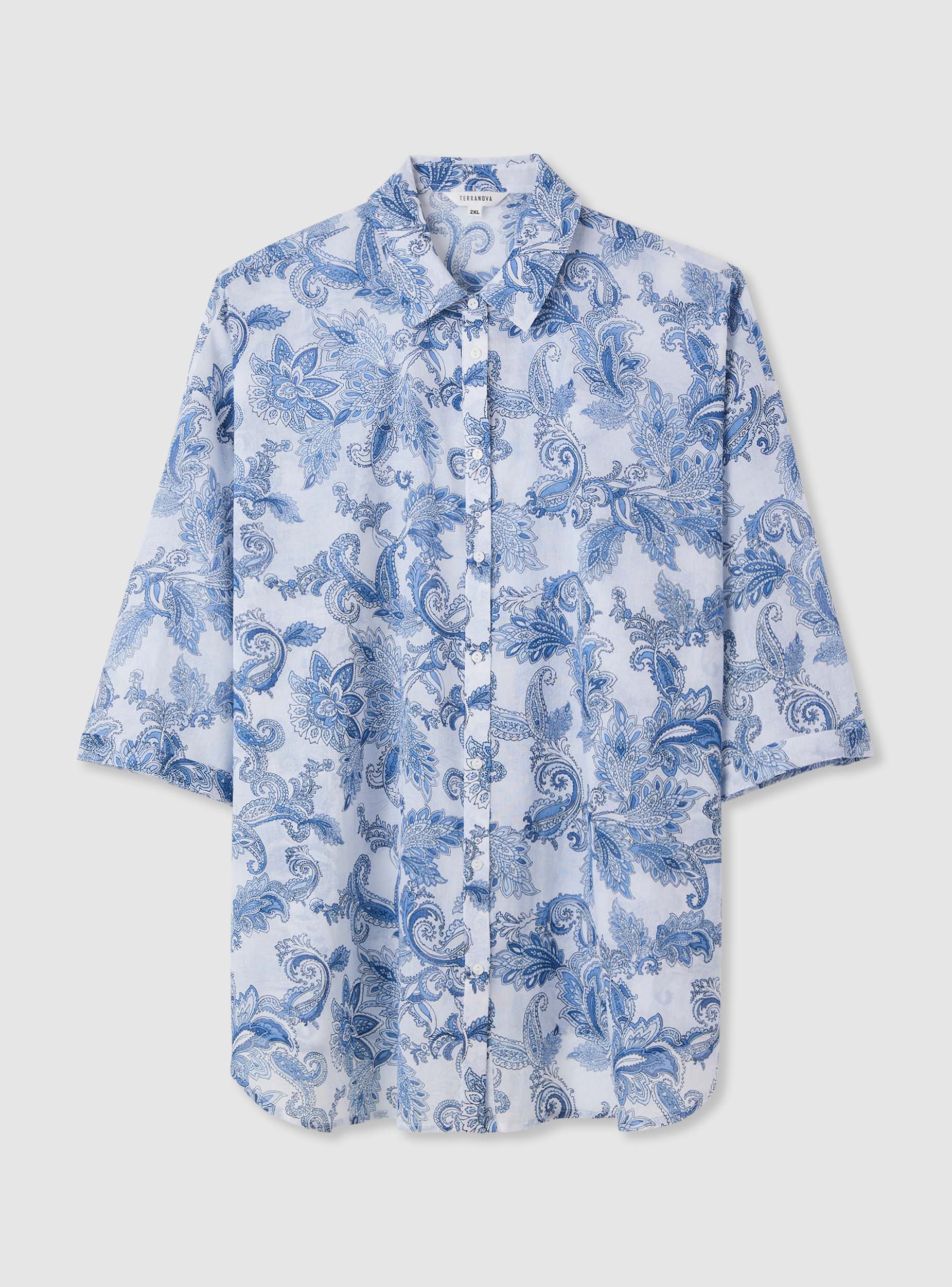 Camicia maxi con stampa paisley - Image 5